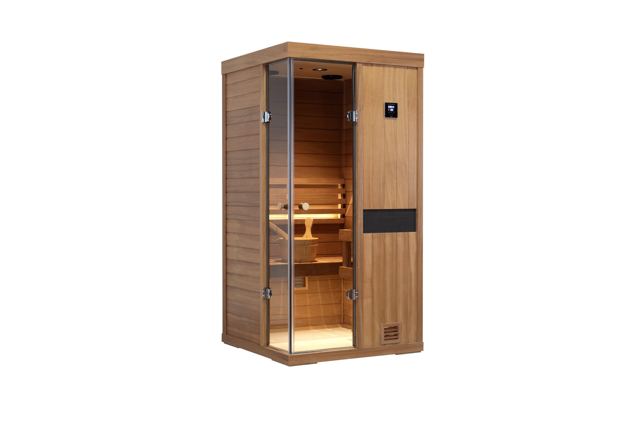 Mini One-person Mahogany sauna room - Image 4