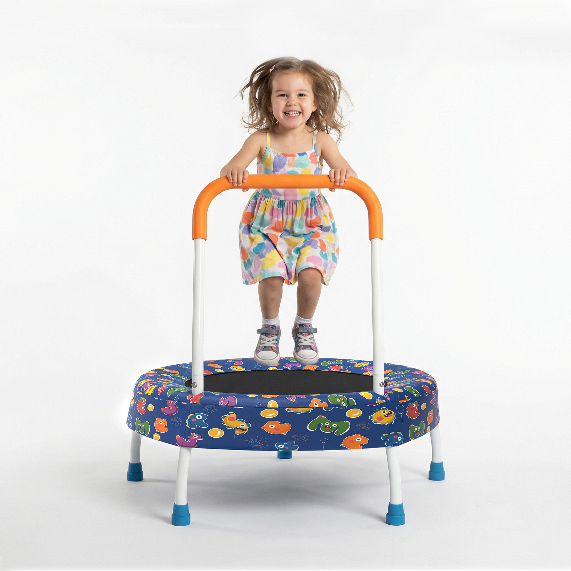 28inch Toddler Trampoline for Kids 1 Year Plus with Handle, Baby Gifts for Boys and Girls, Indoor and Outdoor - Image 4