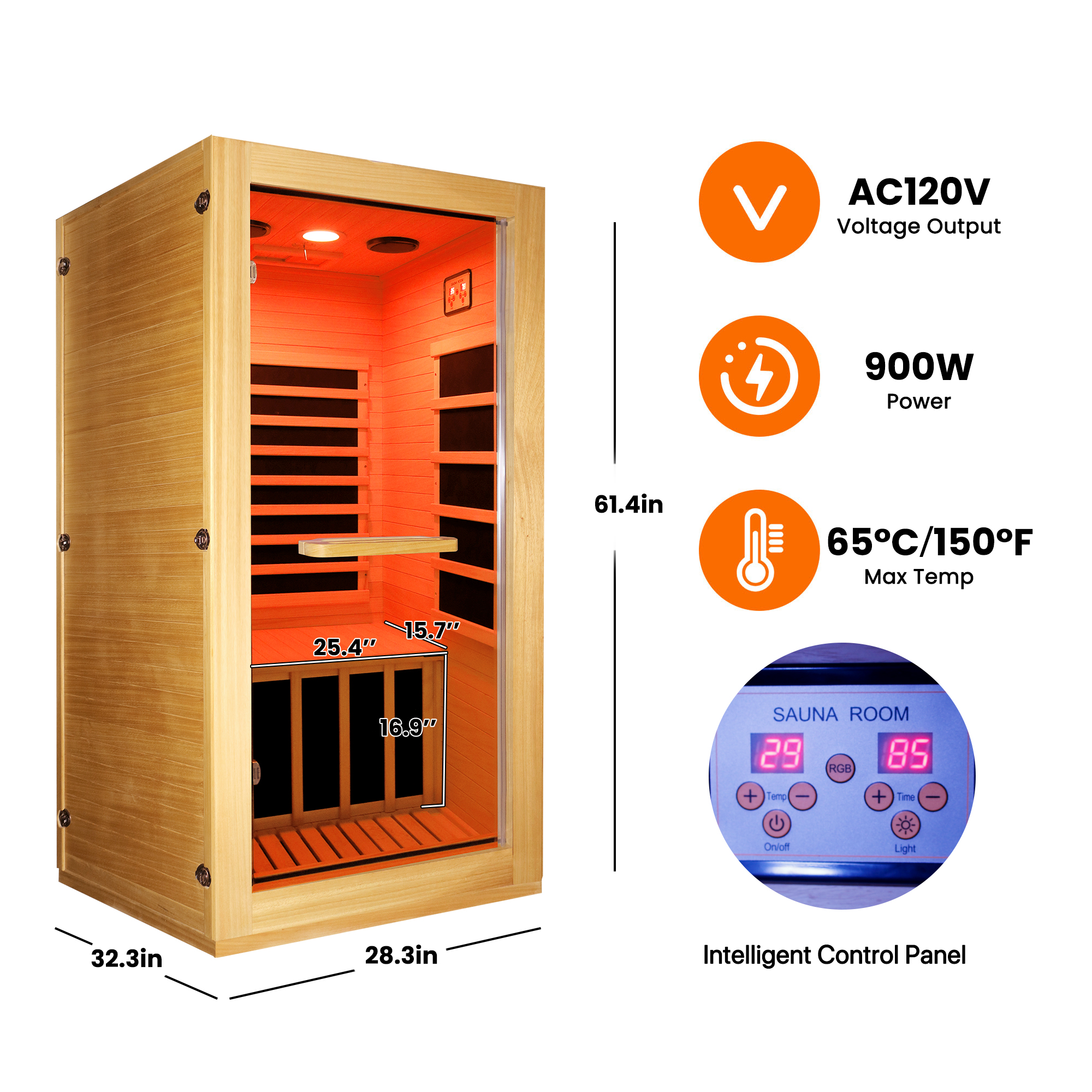 infrared sauna room single room - Image 6