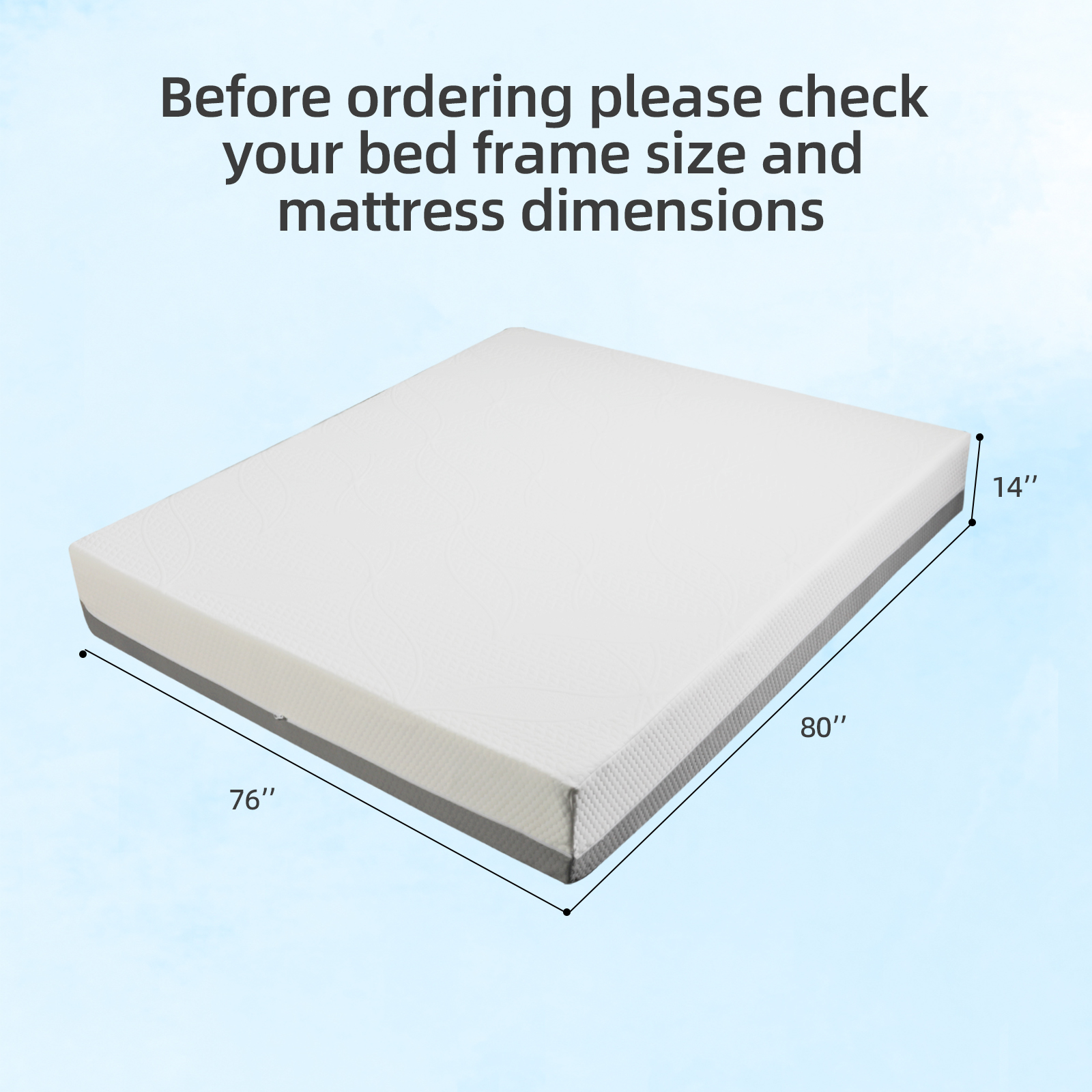 14-Inch Premium KING Mattress - Premium 4-Layer Foam Sofa & Mattress - Japanese Design & Manufacturing, Ultra-Breathable, Eco-Friendly, Antimicrobial, Ergonomic Zoned Support, CertiPUR-US & OEKO-TEX - Image 3