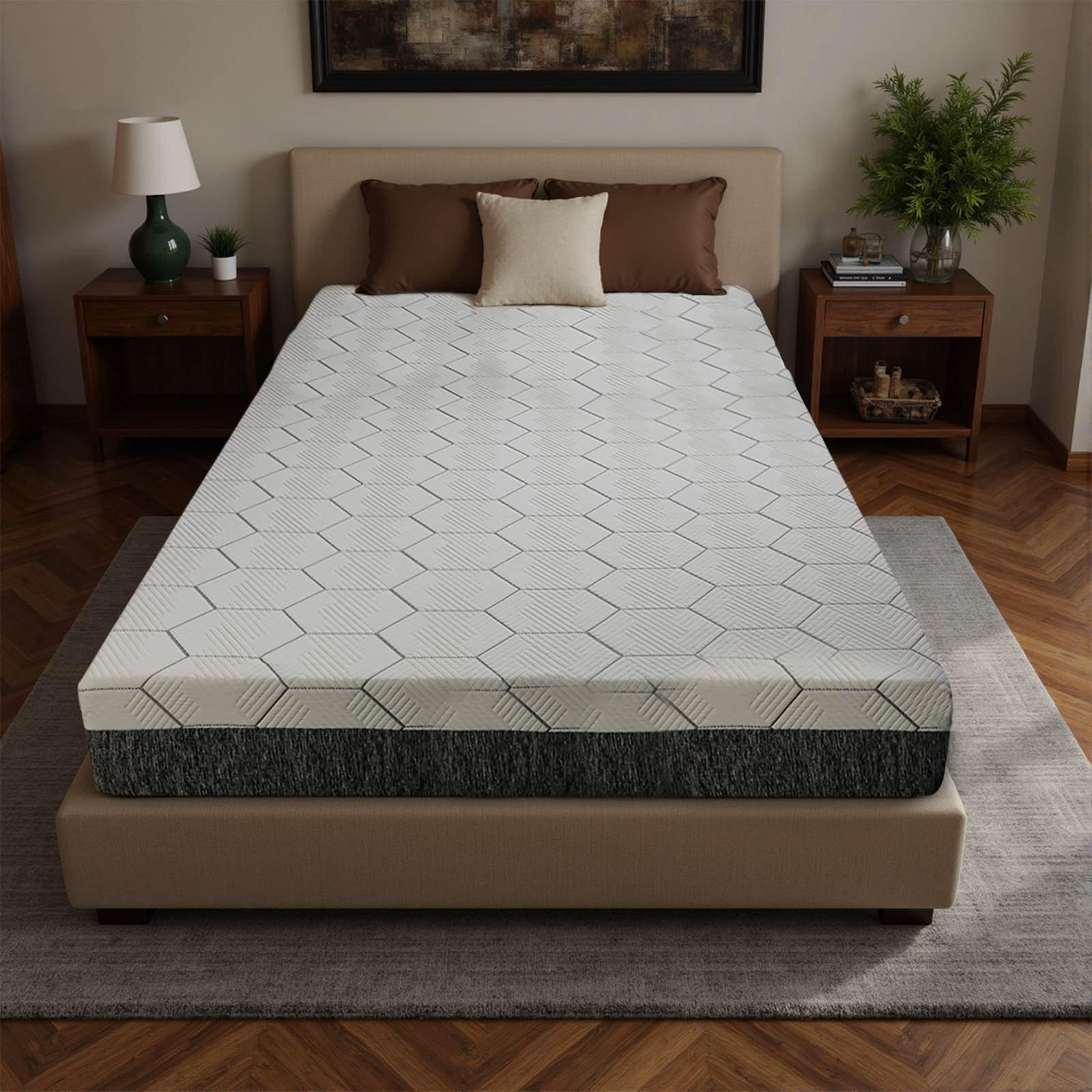 12 Inch Queen Size Mattress - Ultra-Breathable & Sterilizing, High Rebound for Long-Lasting Comfort, Eco-Conscious Material, Sleek Styling Perfect for Modern Bedrooms Made in Japan - Image 3