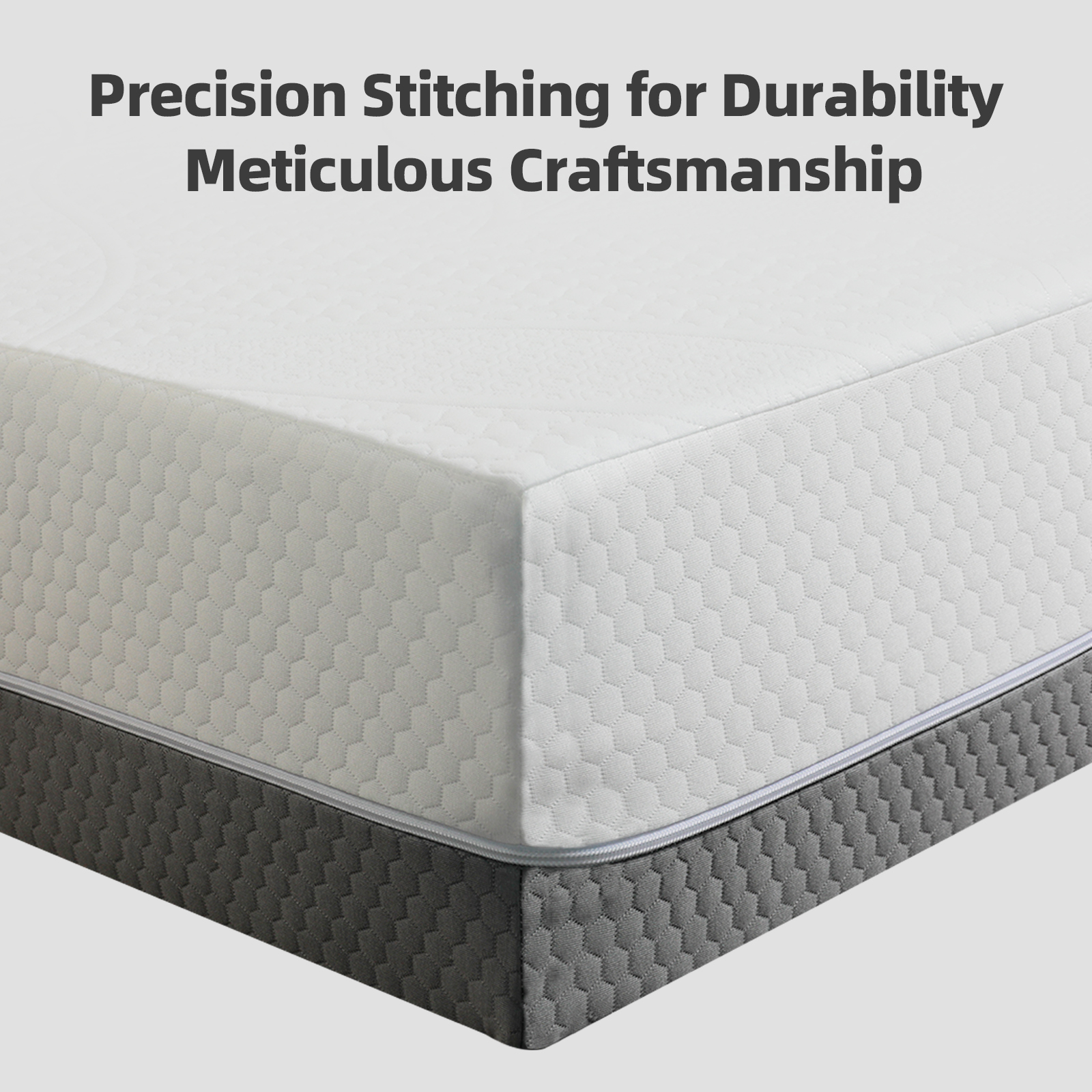 10-Inch King Mattress – Made in Japan Gel-Perforated, 7-Zone, Adjustable Bed-Friendly, White Cover - Image 6