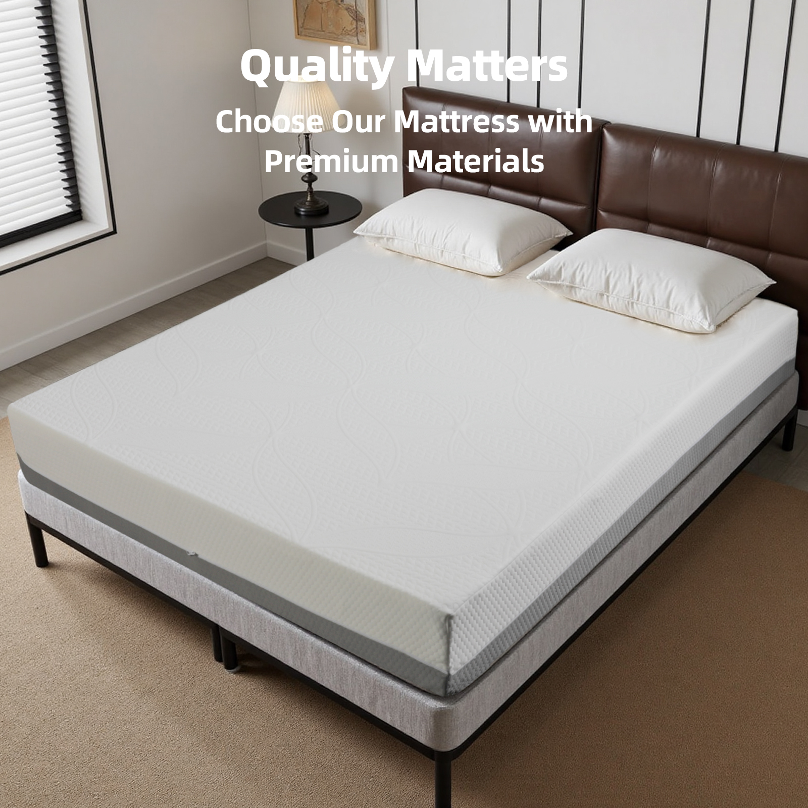 10-Inch Full Mattress – Made in Japan Gel-Perforated + Perforated Layers, 7-Zone Support, Adjustable Bed-Friendly, Premium White Cover, High Rebound - Image 3