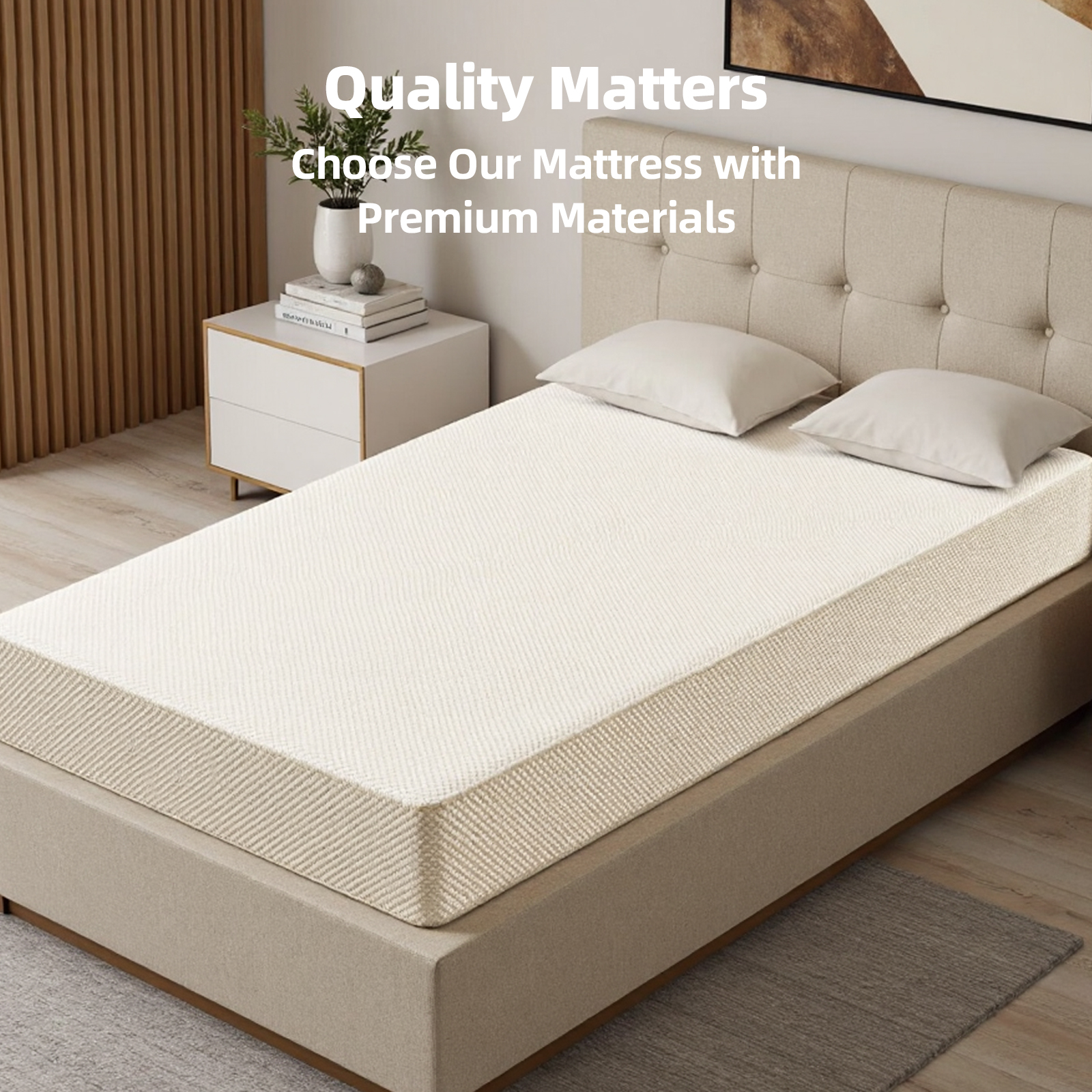 8-Inch Twin Mattress – Made in Japan 3-Layer Sponge with Gel-Perforated Top & 7-Zone Support, Adjustable Electric Bed Friendly, Premium White Cover, Breathable & High Rebound - Image 3
