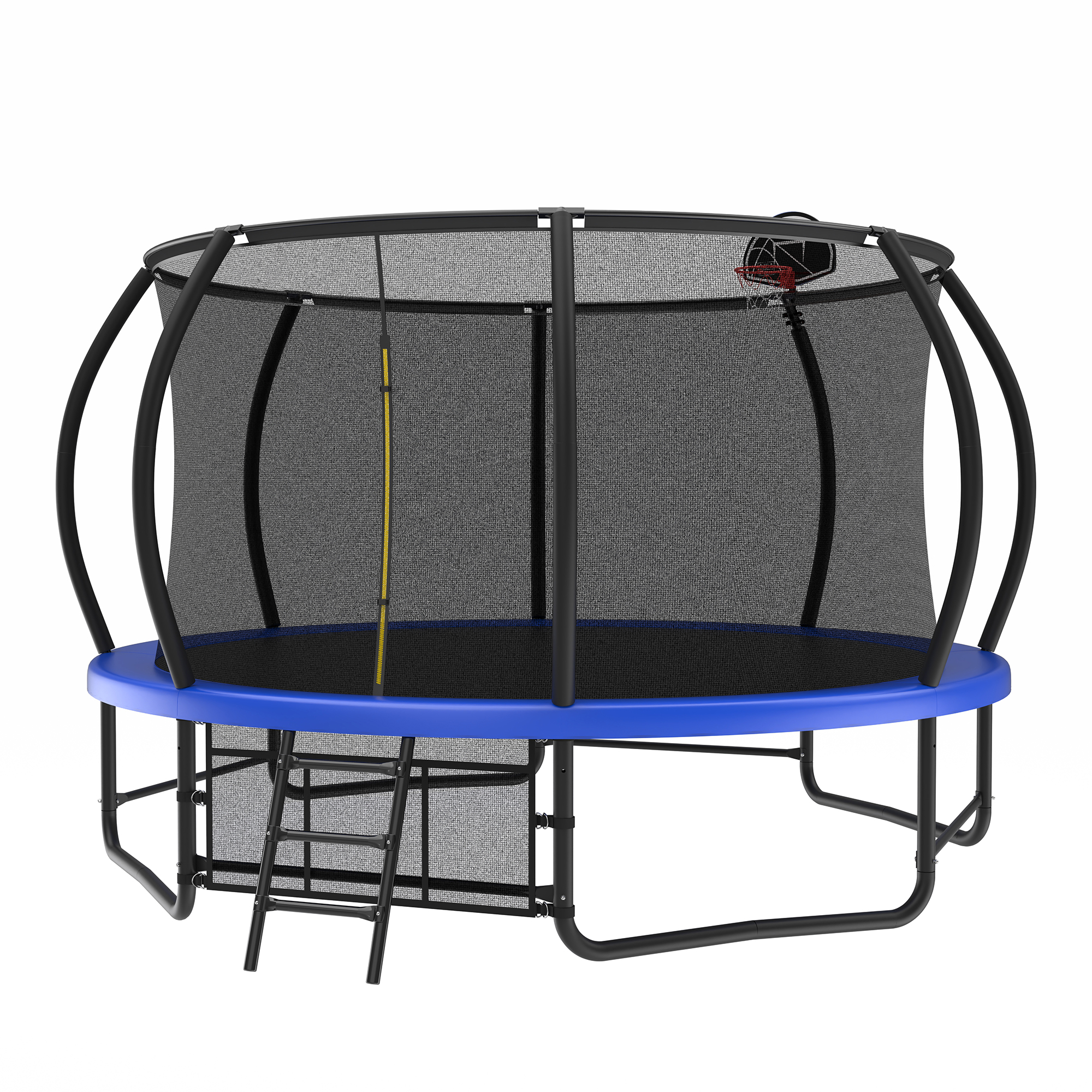 14FT Trampoline with Enclosure - Recreational Trampolines with Ladder and AntiRust Coating, ASTM Approval Outdoor Trampoline for Kids - Image 6