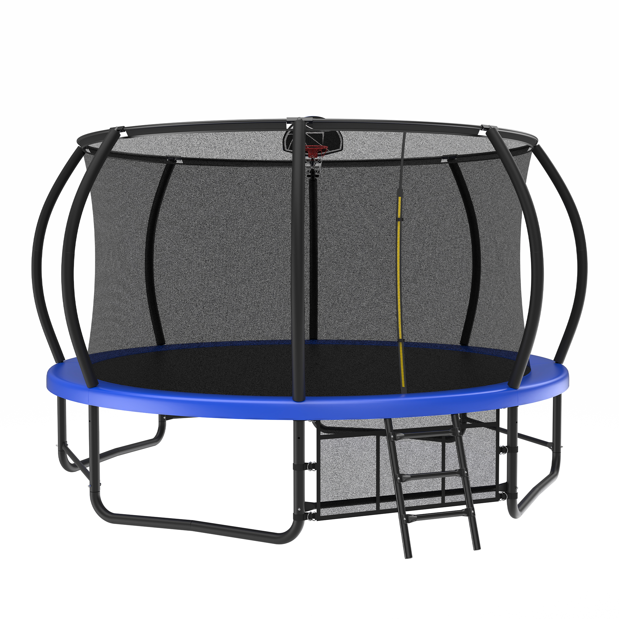 14FT Trampoline with Enclosure - Recreational Trampolines with Ladder and AntiRust Coating, ASTM Approval Outdoor Trampoline for Kids - Image 3