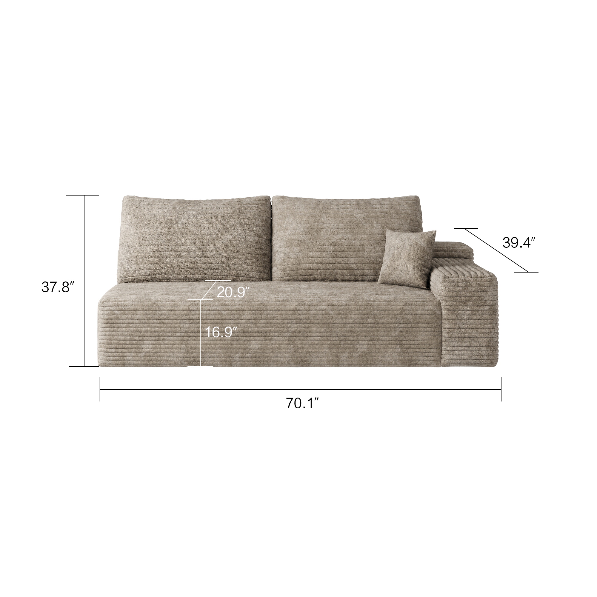 Y119-3L-CAMEL 3seater left camel - Image 4