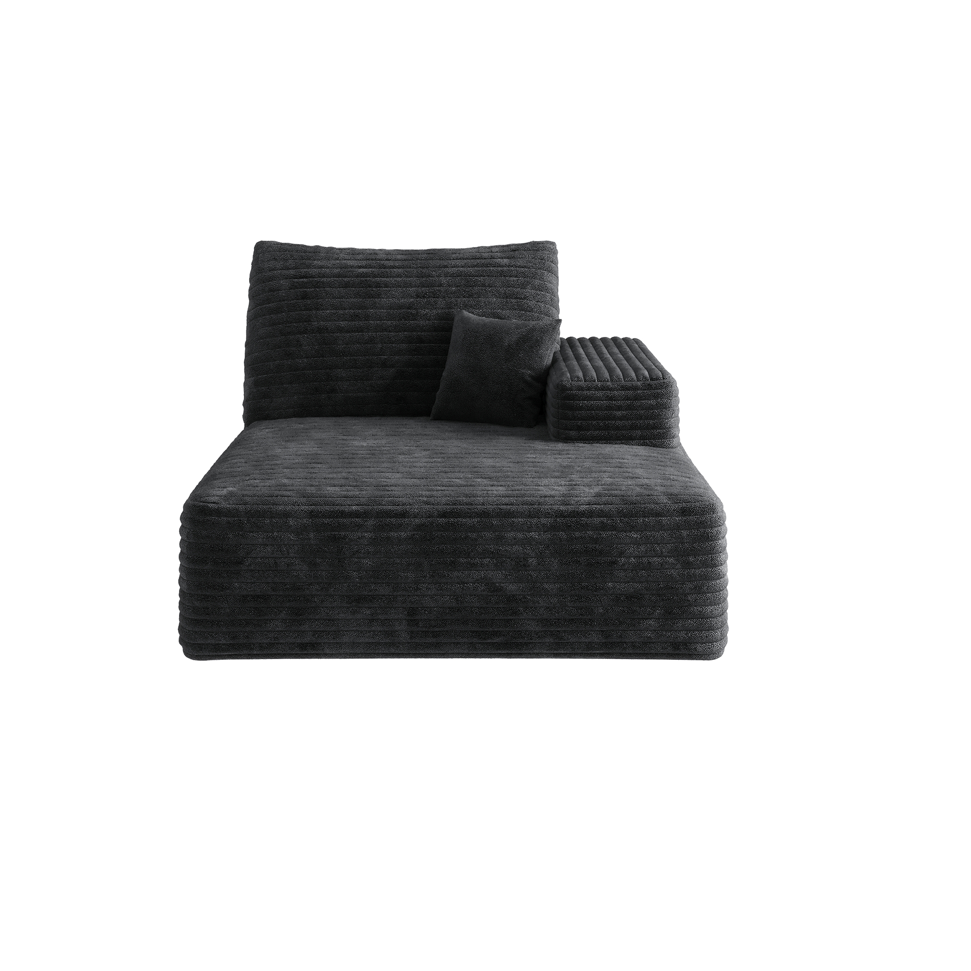 Y119-SOFA-LEFT-SLEEPER-BLACK - Image 3