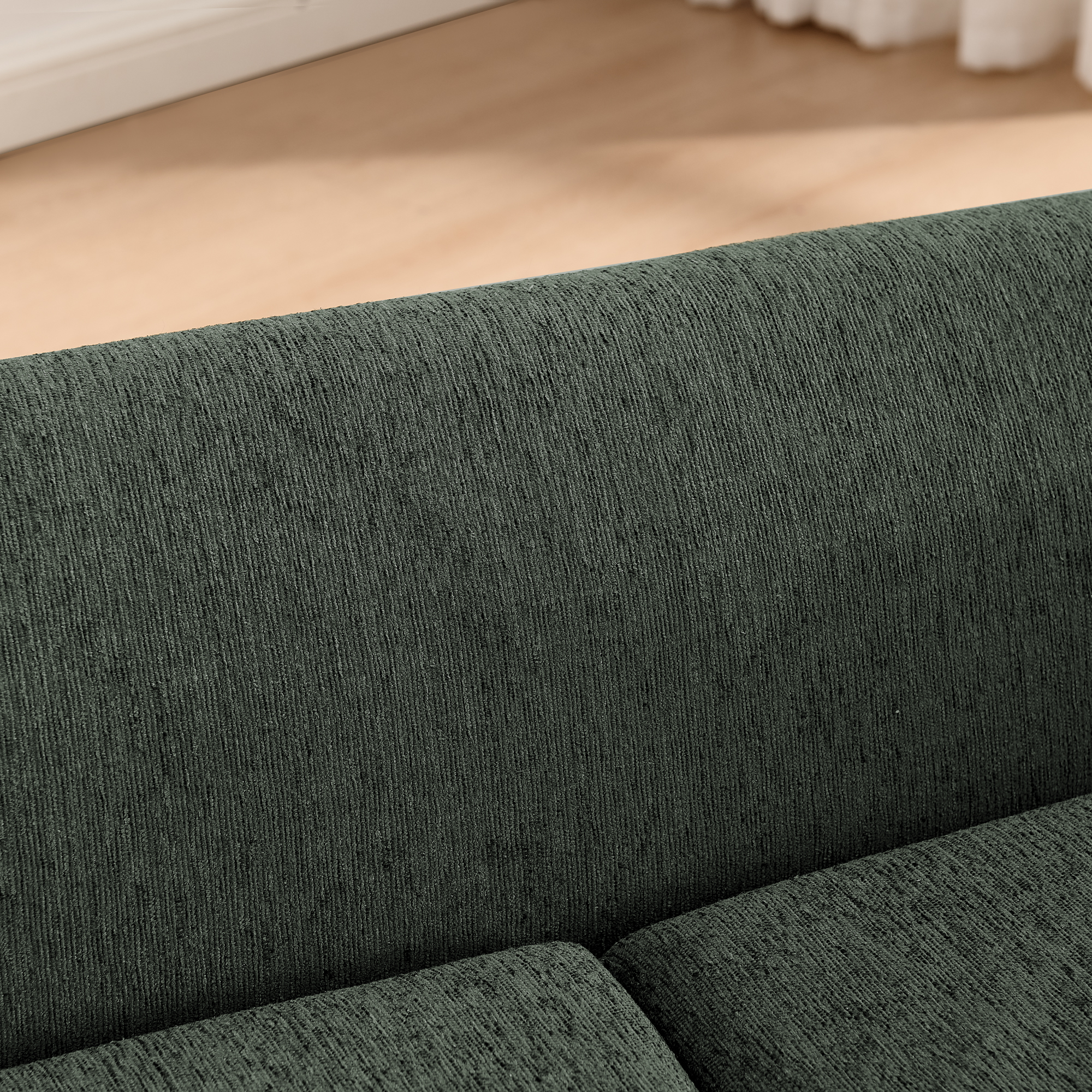 Pet sofa with backrest and armrests, modern rectangular pet sofa suitable for small and medium dogs, soft cushion comfortable dog sofa,-OLIVE GREEN - Image 6