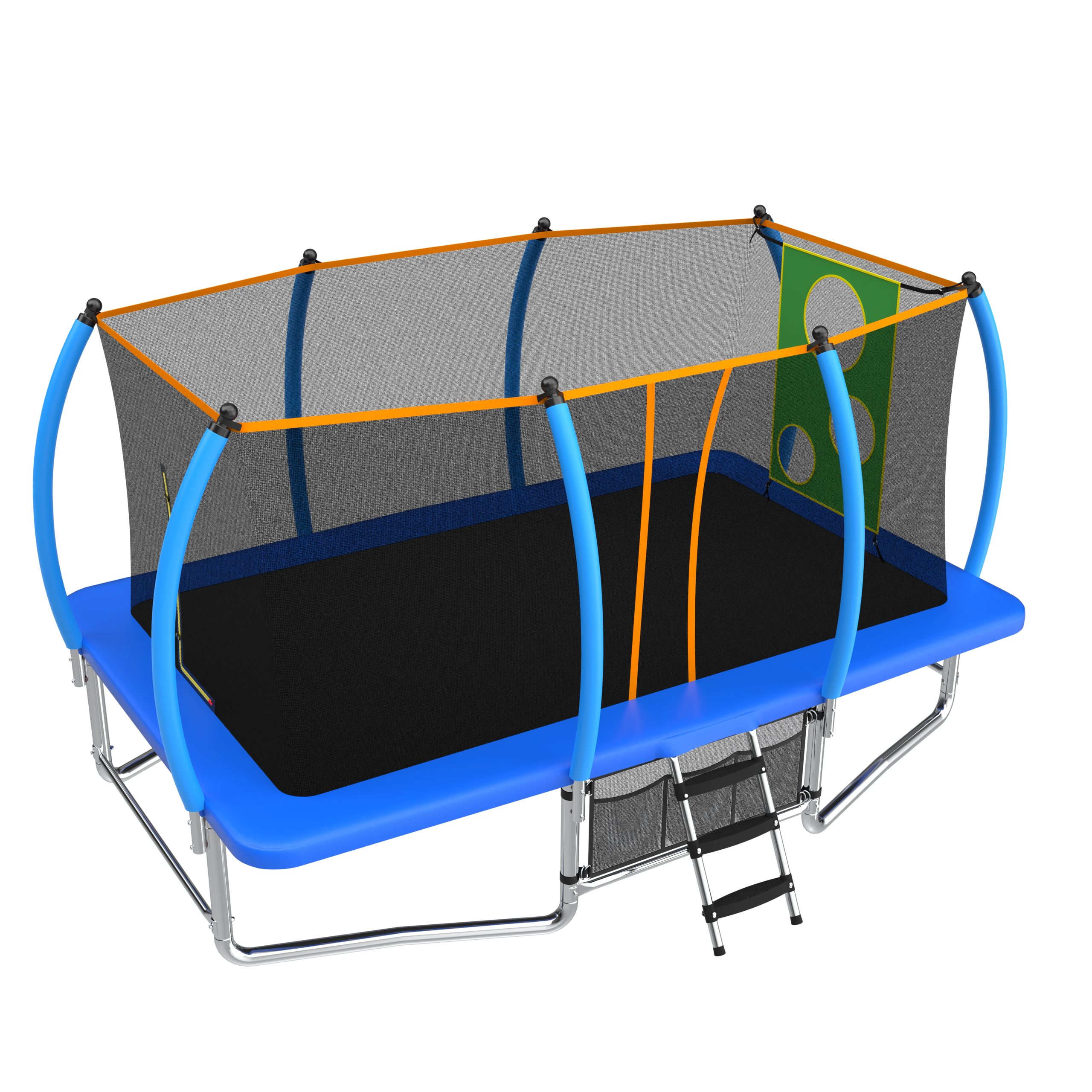 10X16FT Outdoor Square Trampolines for Kids Adults Long Rectangular Tumbling Trampoline - Image 3