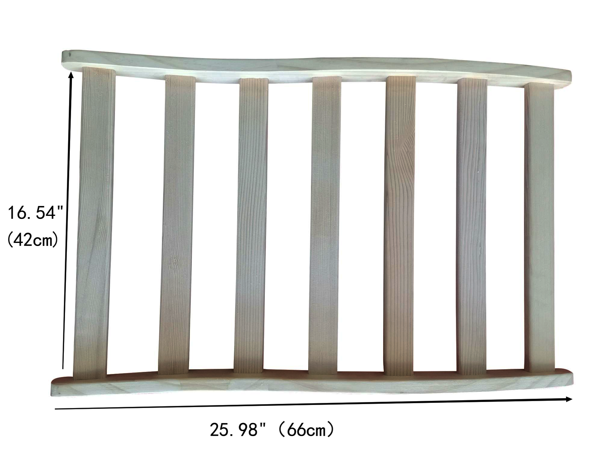 Hemlock wide flat grid sauna room backrest - Image 3