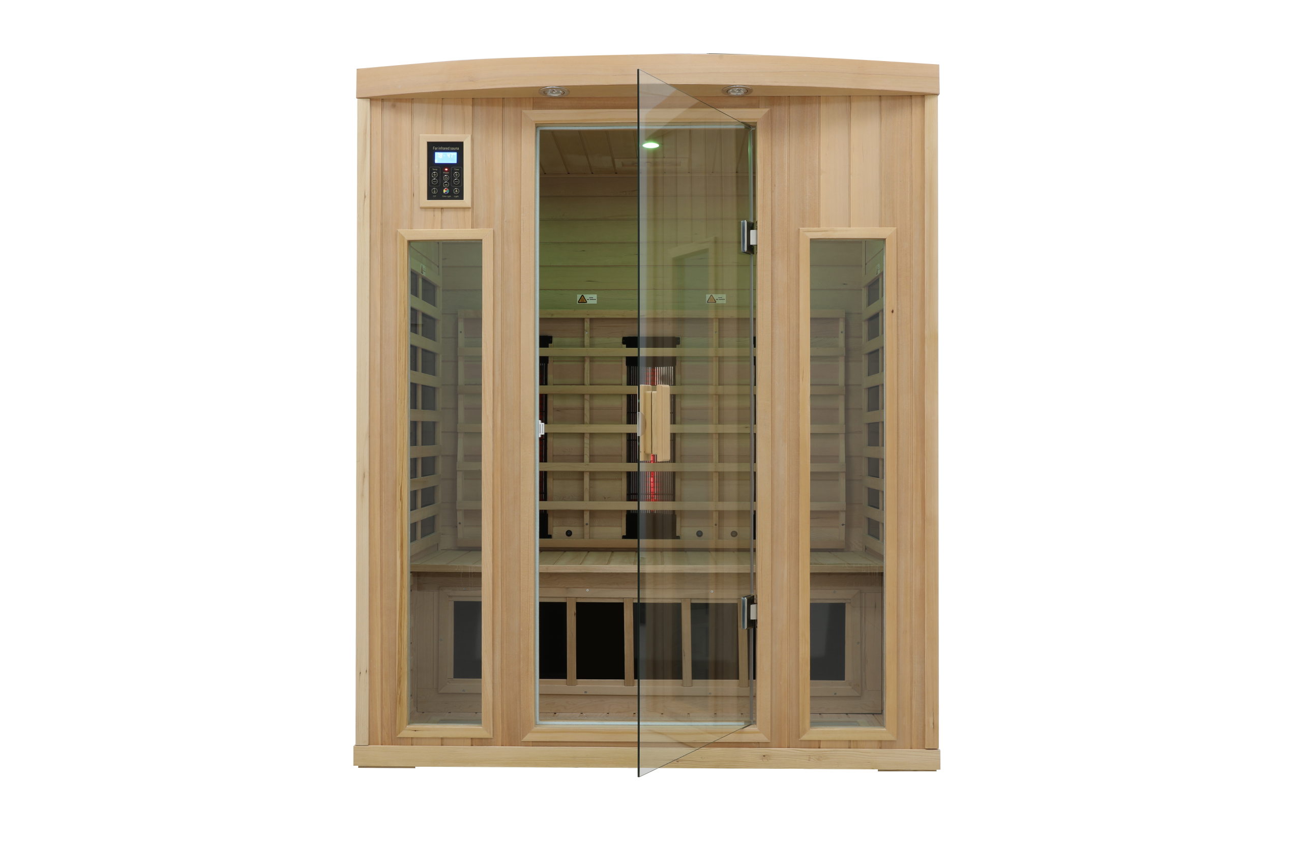 Indoor 3-person hemlock far-infrared sauna - Image 3