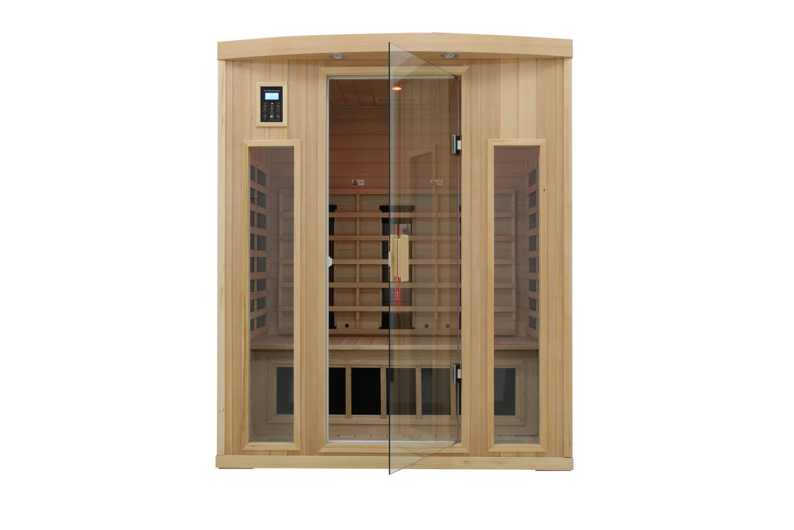 Indoor 3-person hemlock far-infrared sauna - Image 5