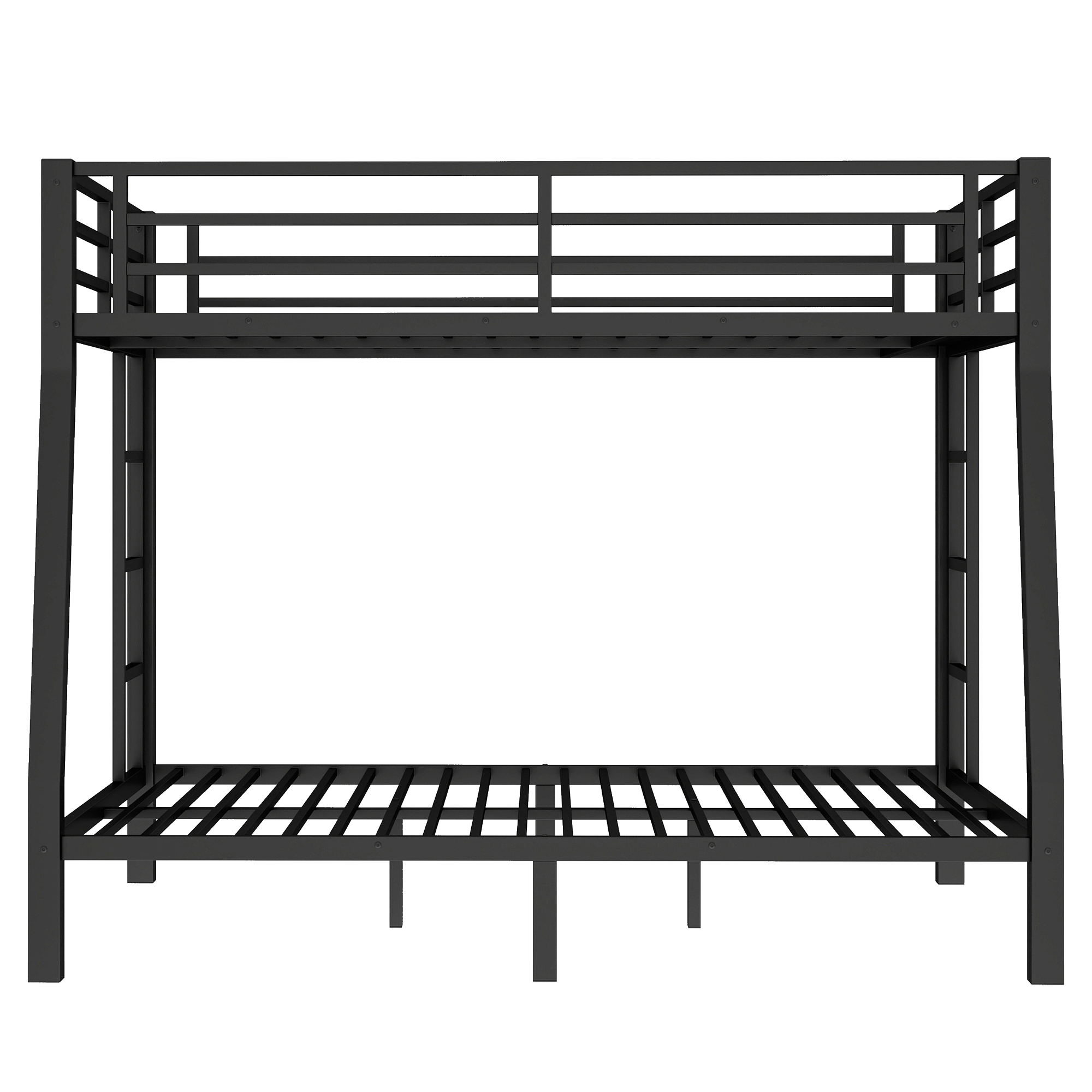 Metal Full XL over Queen Bunk Bed for Teens and Adults,Space-Saving/Noise Reduced/No Box Spring Needed,Black - Image 5