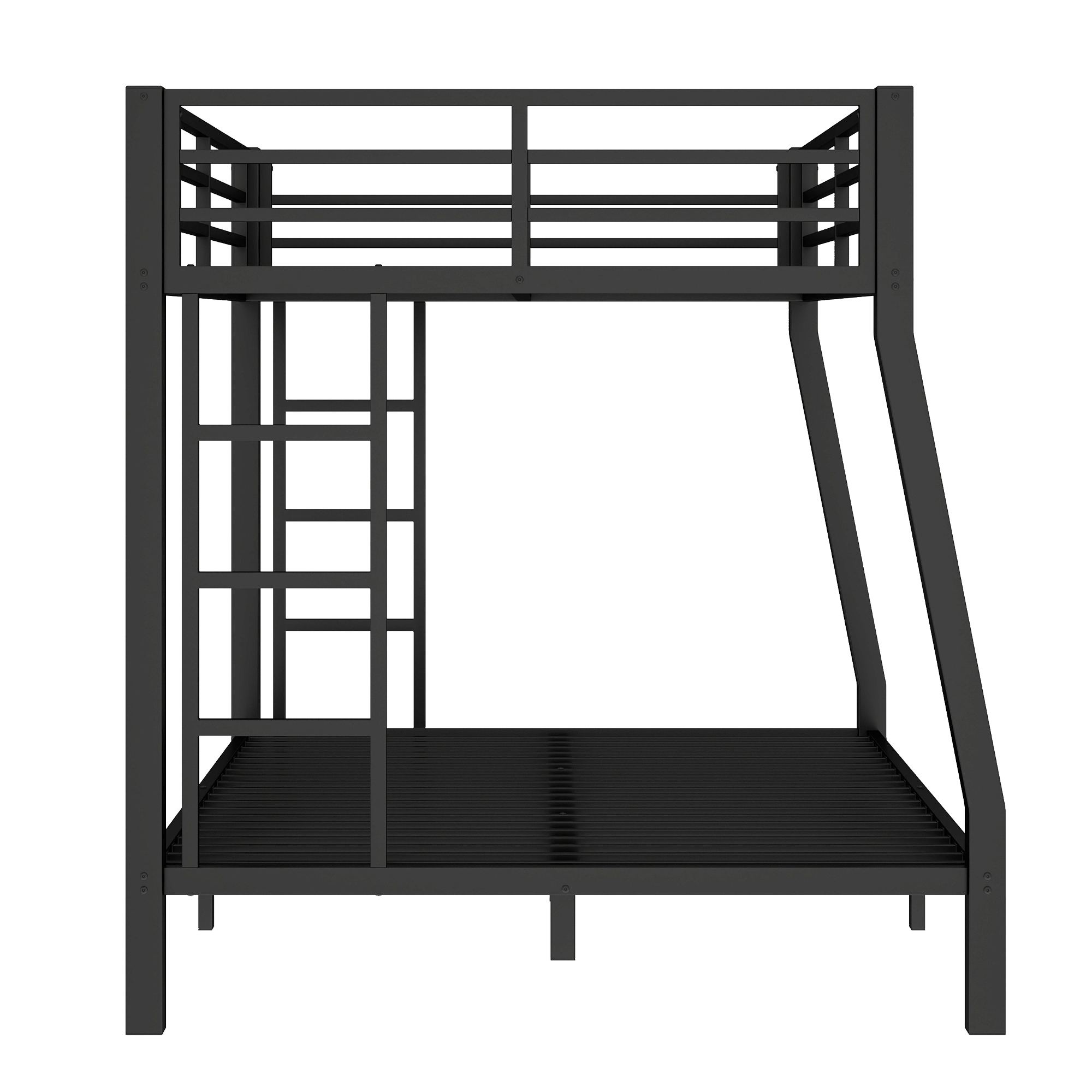 Metal Full XL over Queen Bunk Bed for Teens and Adults,Space-Saving/Noise Reduced/No Box Spring Needed,Black - Image 6