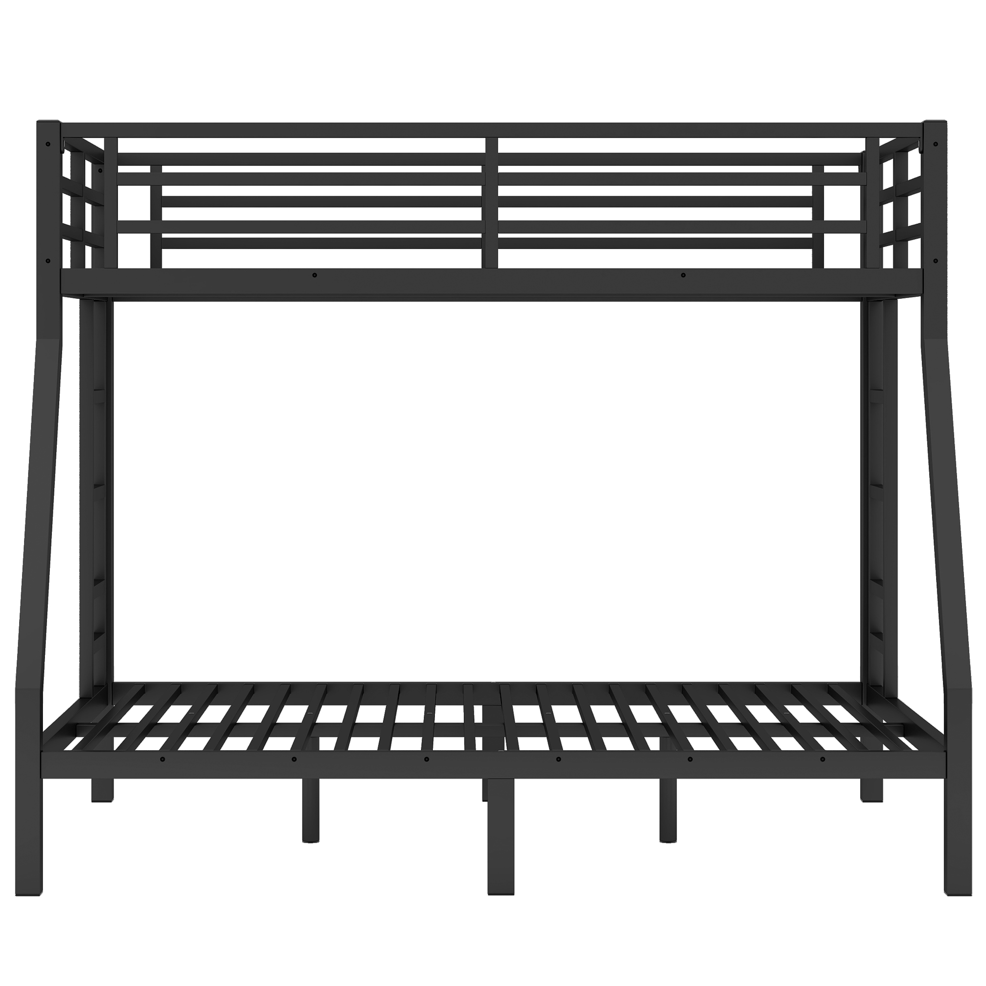 Metal Twin over Full Bunk Bed for Teens and Adults,Space-Saving/Noise Reduced/No Box Spring Needed, Black - Image 5