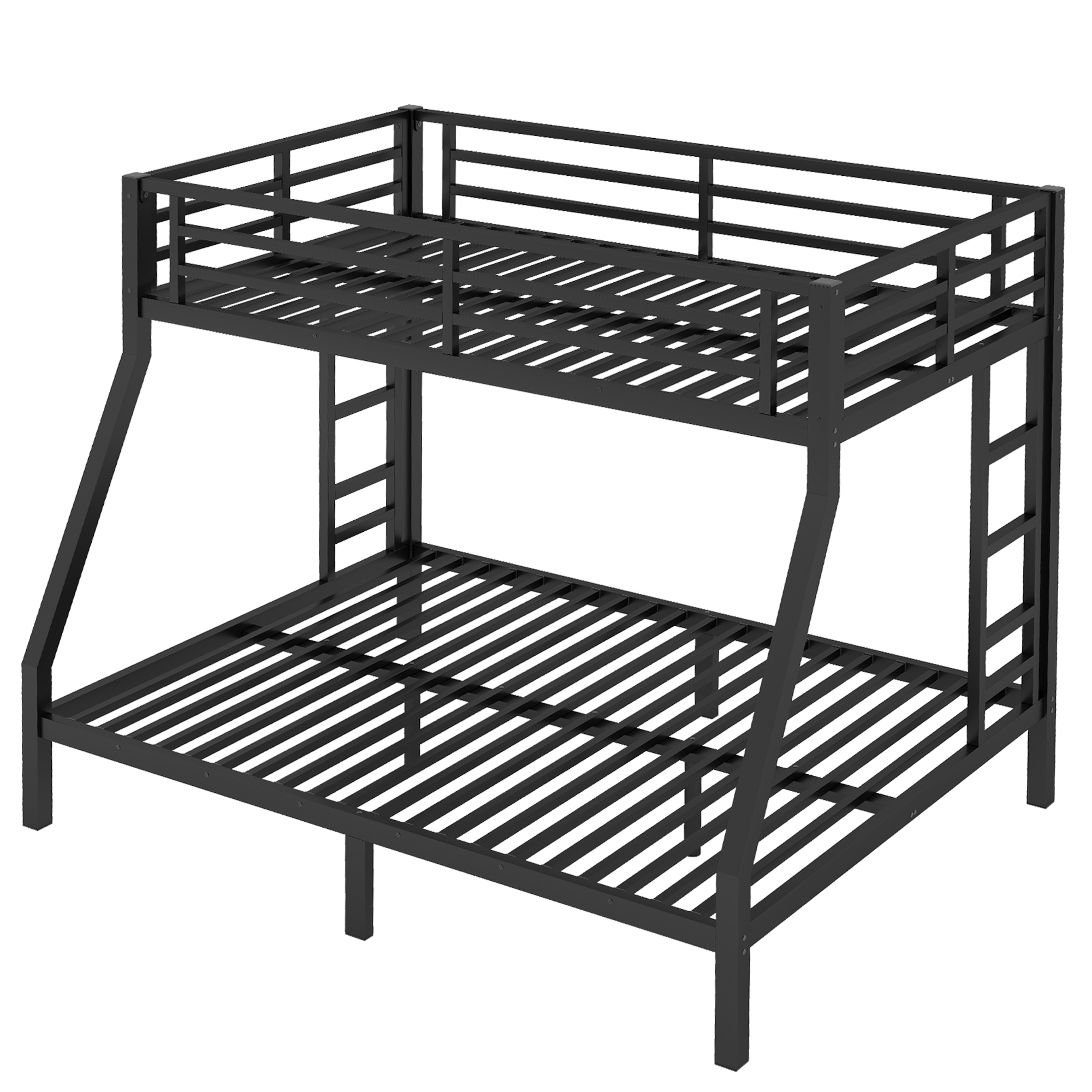 Metal Twin over Full Bunk Bed for Teens and Adults,Space-Saving/Noise Reduced/No Box Spring Needed, Black - Image 6
