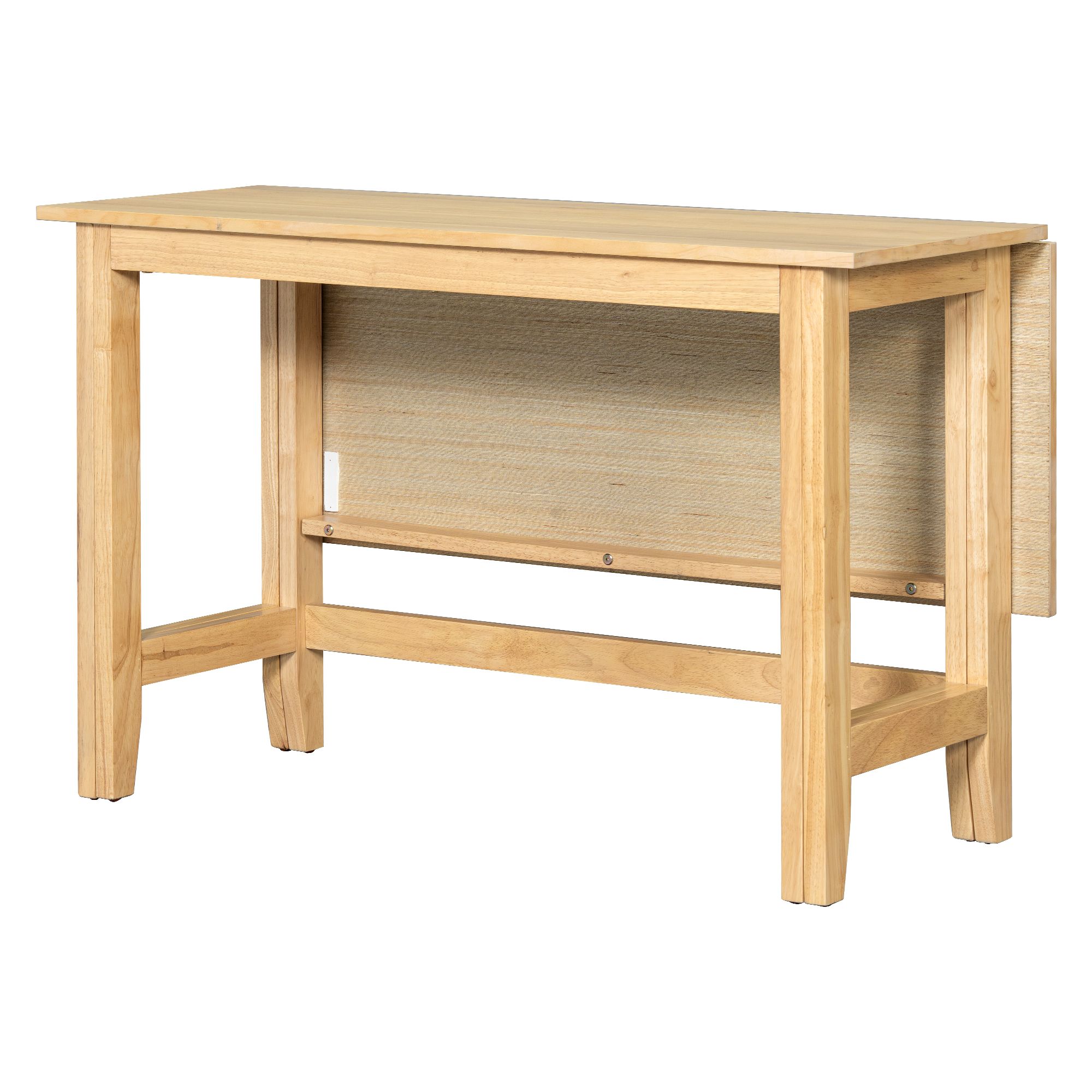 TOPMAX Farmhouse Wood Extendable Dining Table with Drop Leaf for Small Places, Natural(OLD SKU:N717P195019) - Image 6