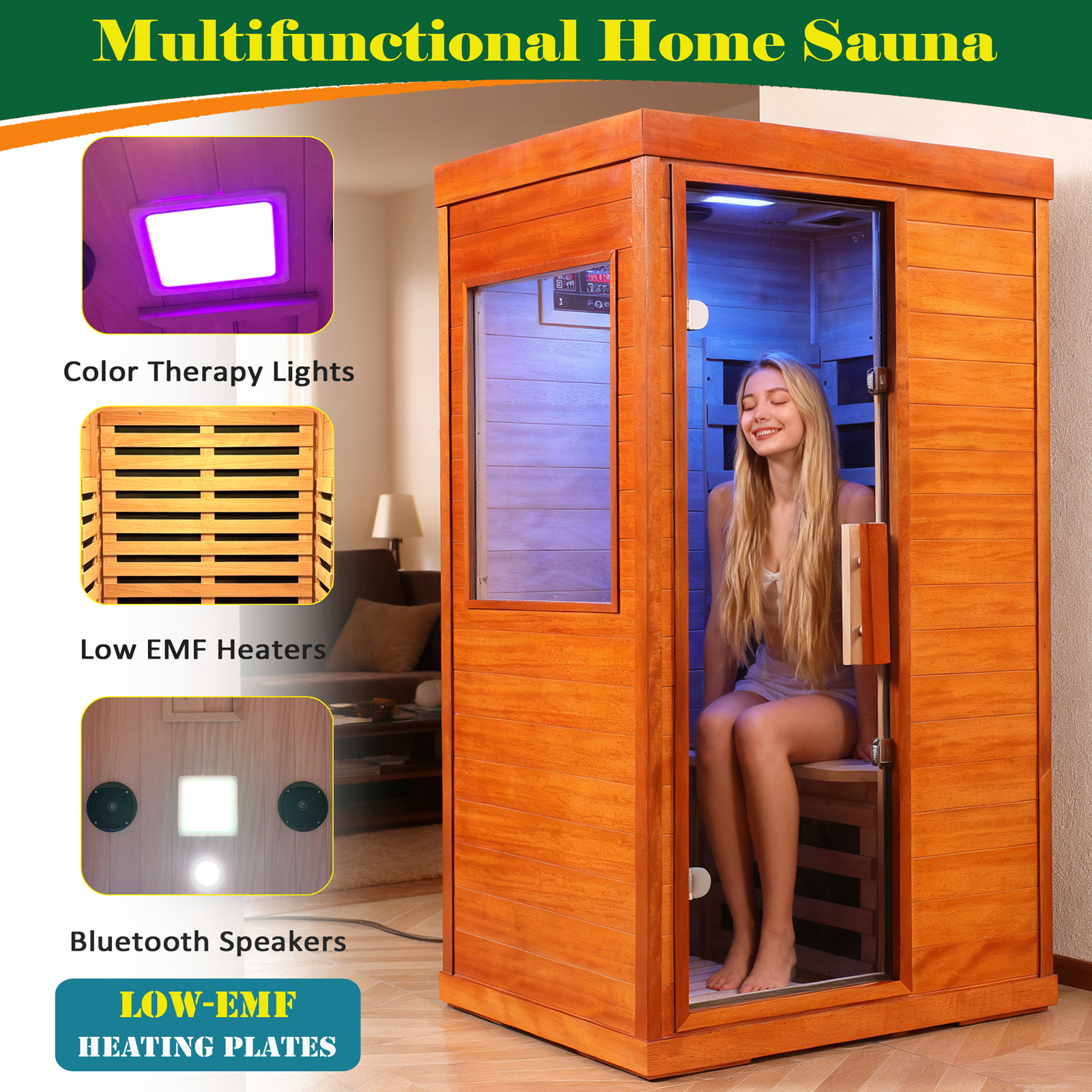 Far Infrared sauna room indoor LOW EMF - Image 6