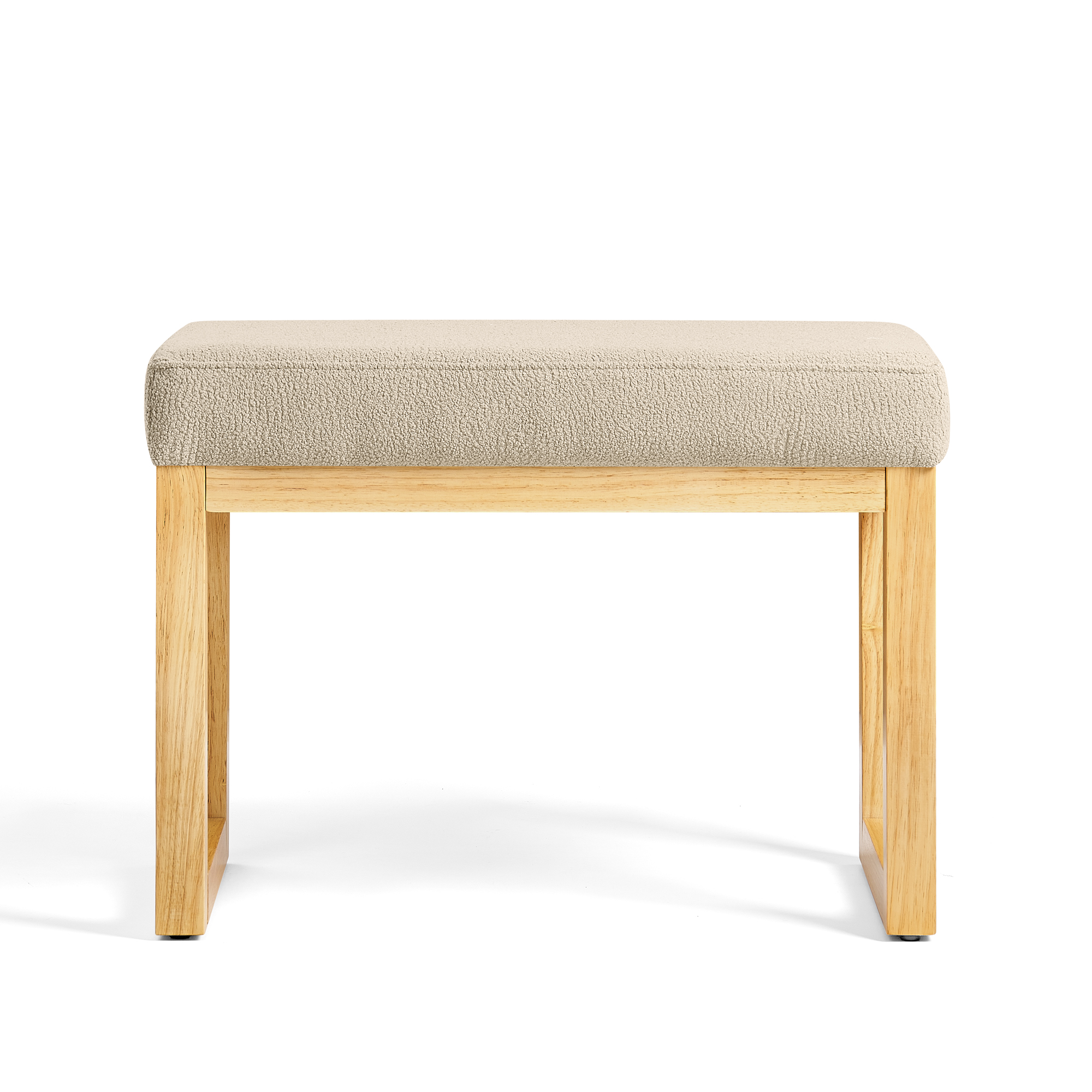 Shoe-changing bench, a shoe-changing bench with a wooden frame and a soft cushioned seat, can be placed freely and is suitable for small spaces without taking up much space -Brown - Image 6