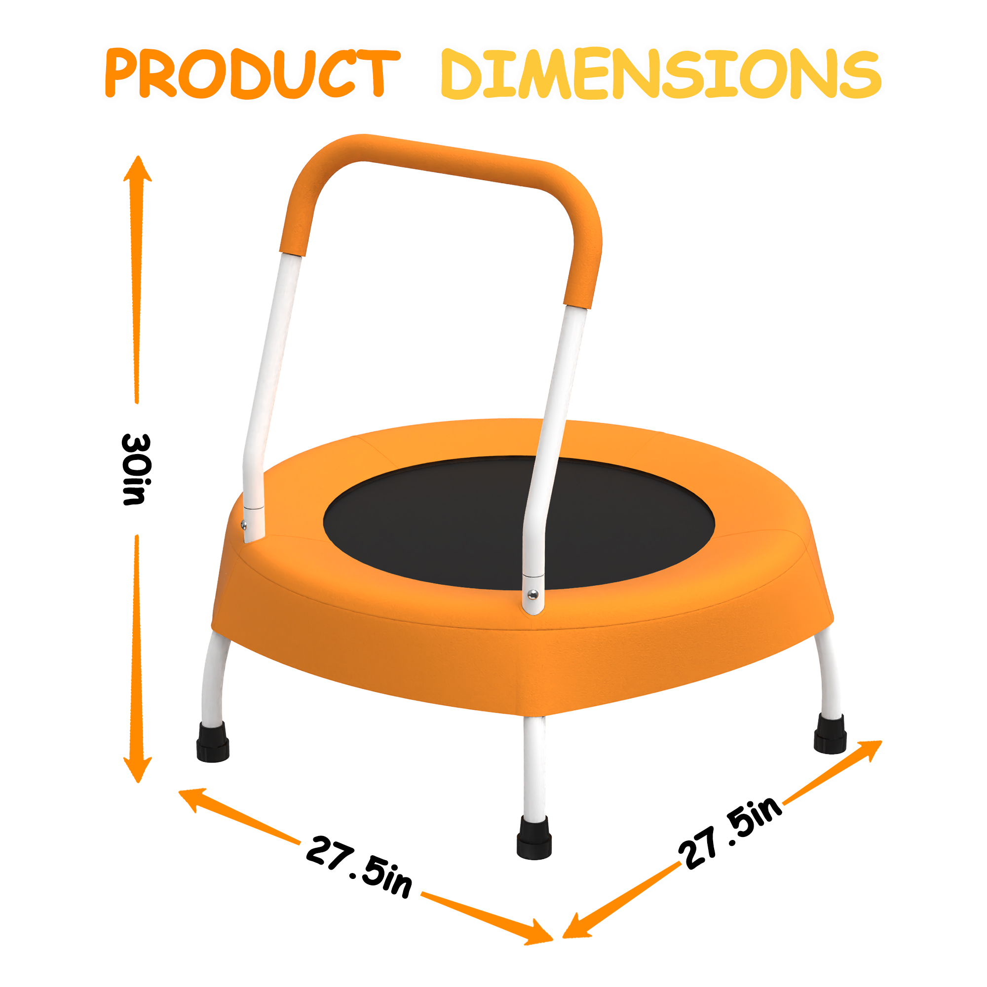 Toddler Trampoline for Kids 1 Year Plus with Handle, Baby Gifts for Boys and Girls, Indoor and Outdoor - Image 5