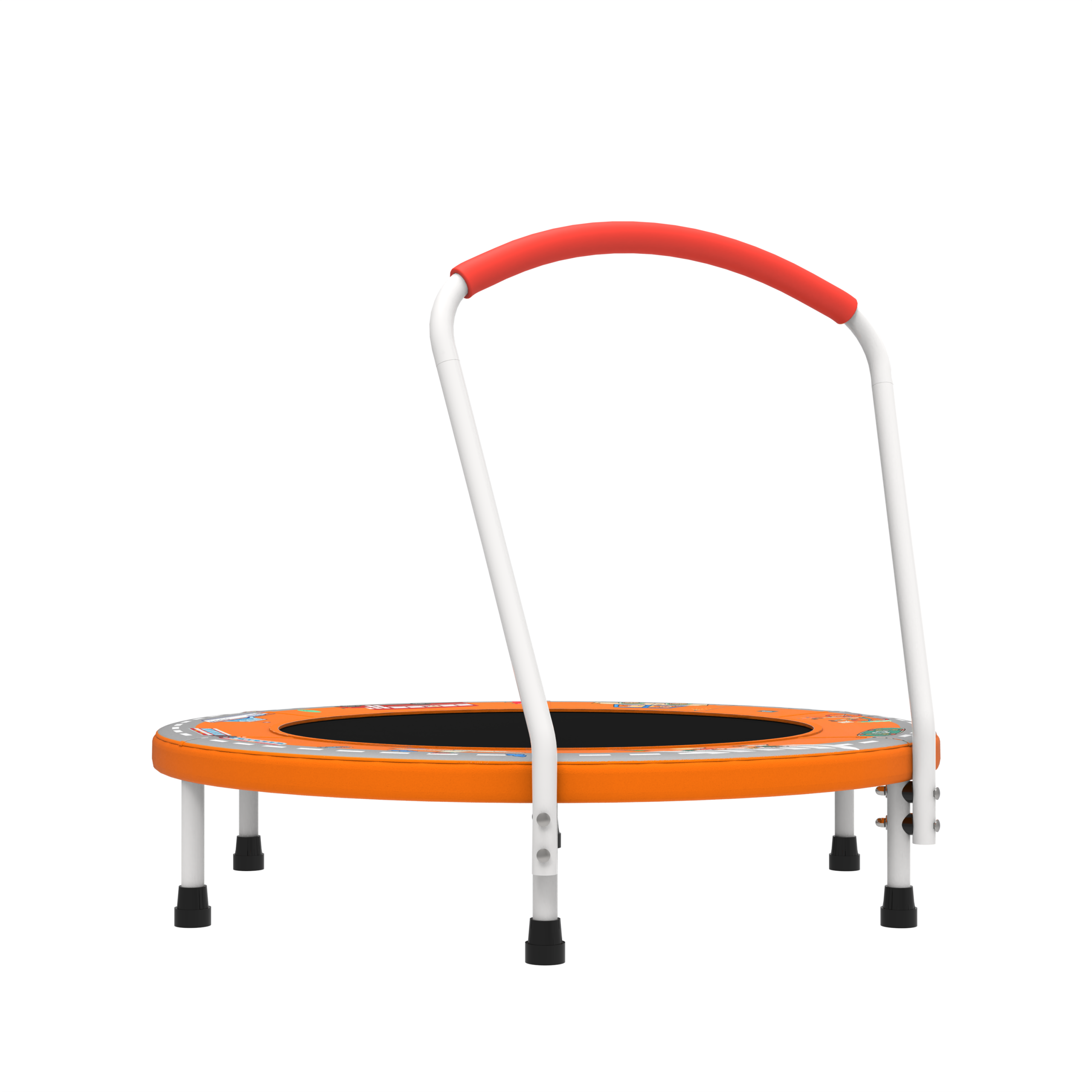 36inch Mini Trampoline for Kids Ages 1-6 Indoor Outdoor Trampoline with Handle Fun for Kids - Image 3