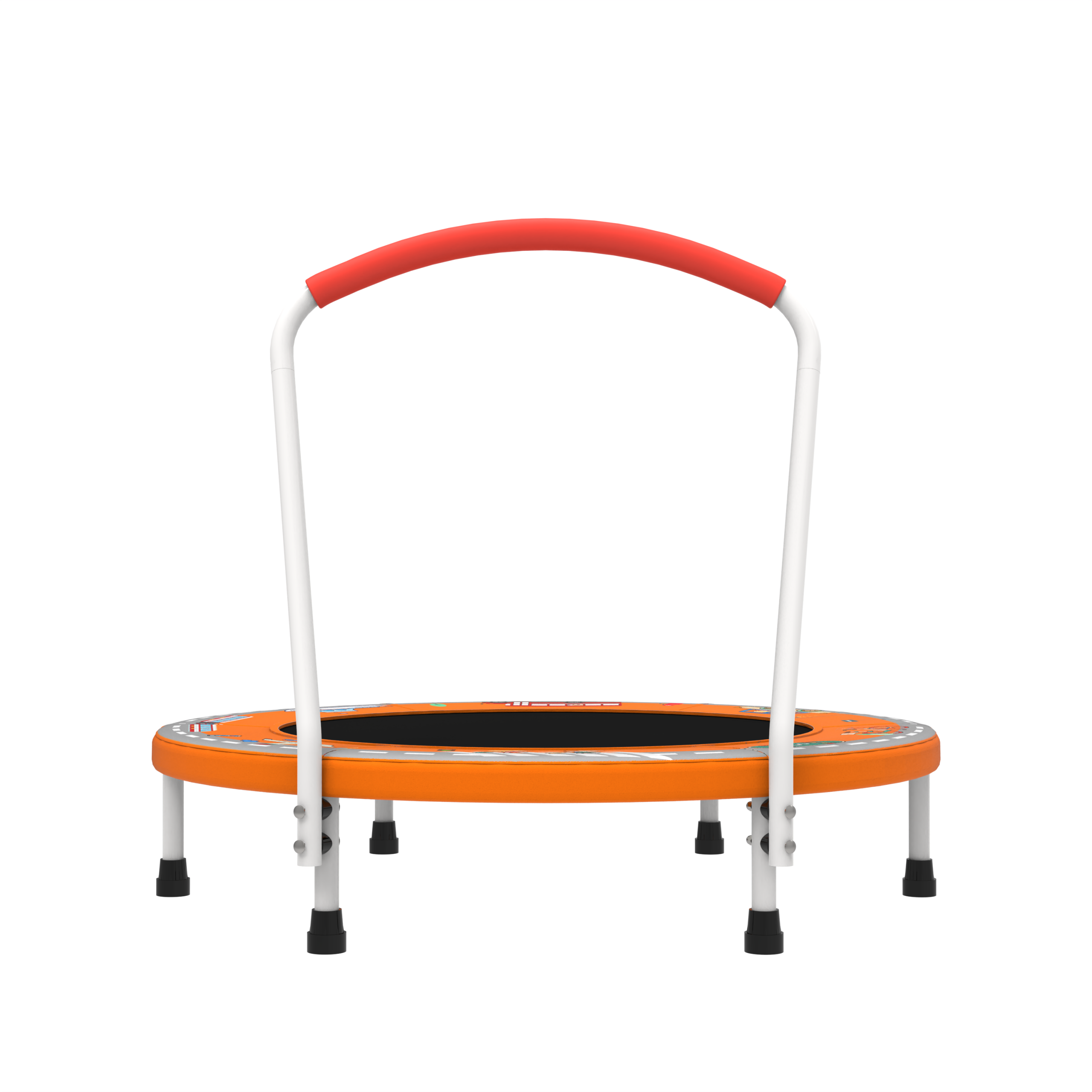 36inch Mini Trampoline for Kids Ages 1-6 Indoor Outdoor Trampoline with Handle Fun for Kids - Image 5