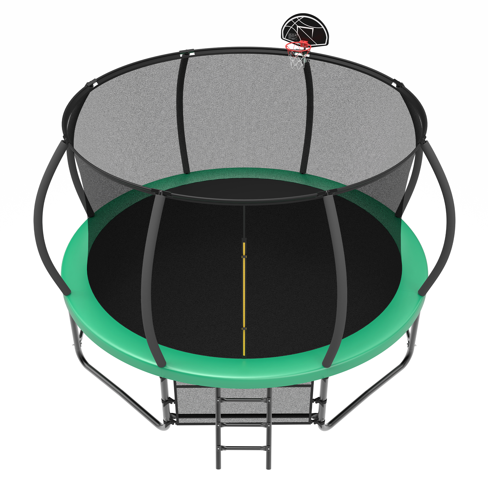 14FT Trampoline with Enclosure - Recreational Trampolines with Ladder and AntiRust Coating, ASTM Approval Outdoor Trampoline for Kids - Image 2