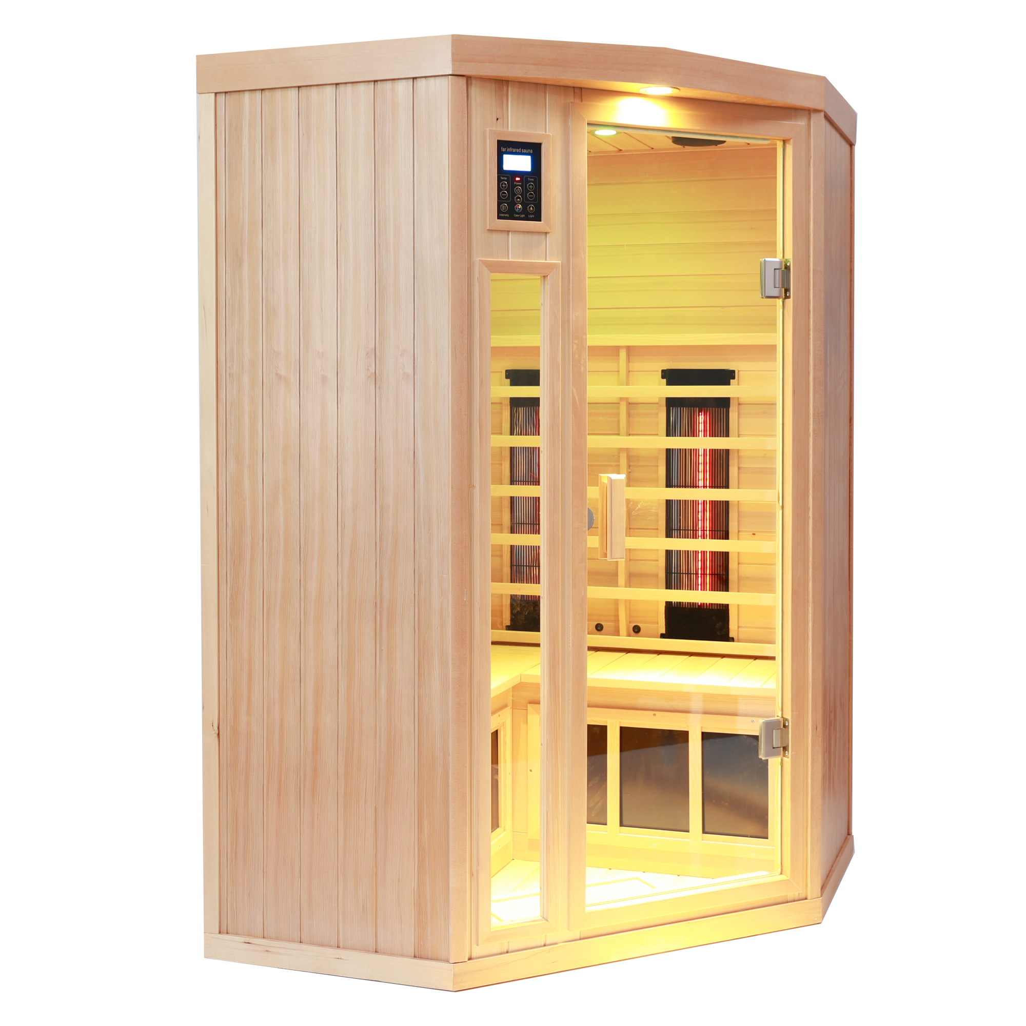 Hemlock pentagonal indoor far infrared sauna room-C - Image 2