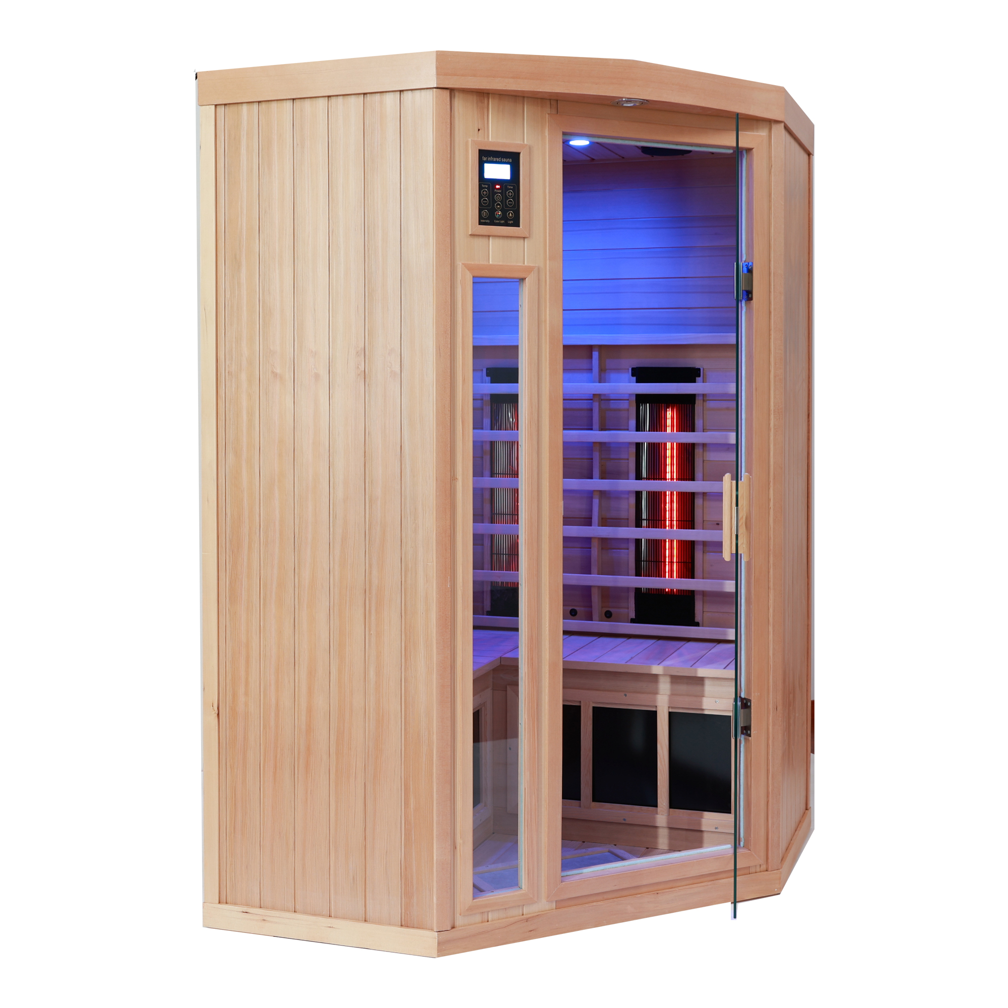 Hemlock pentagonal indoor far infrared sauna room-C - Image 5