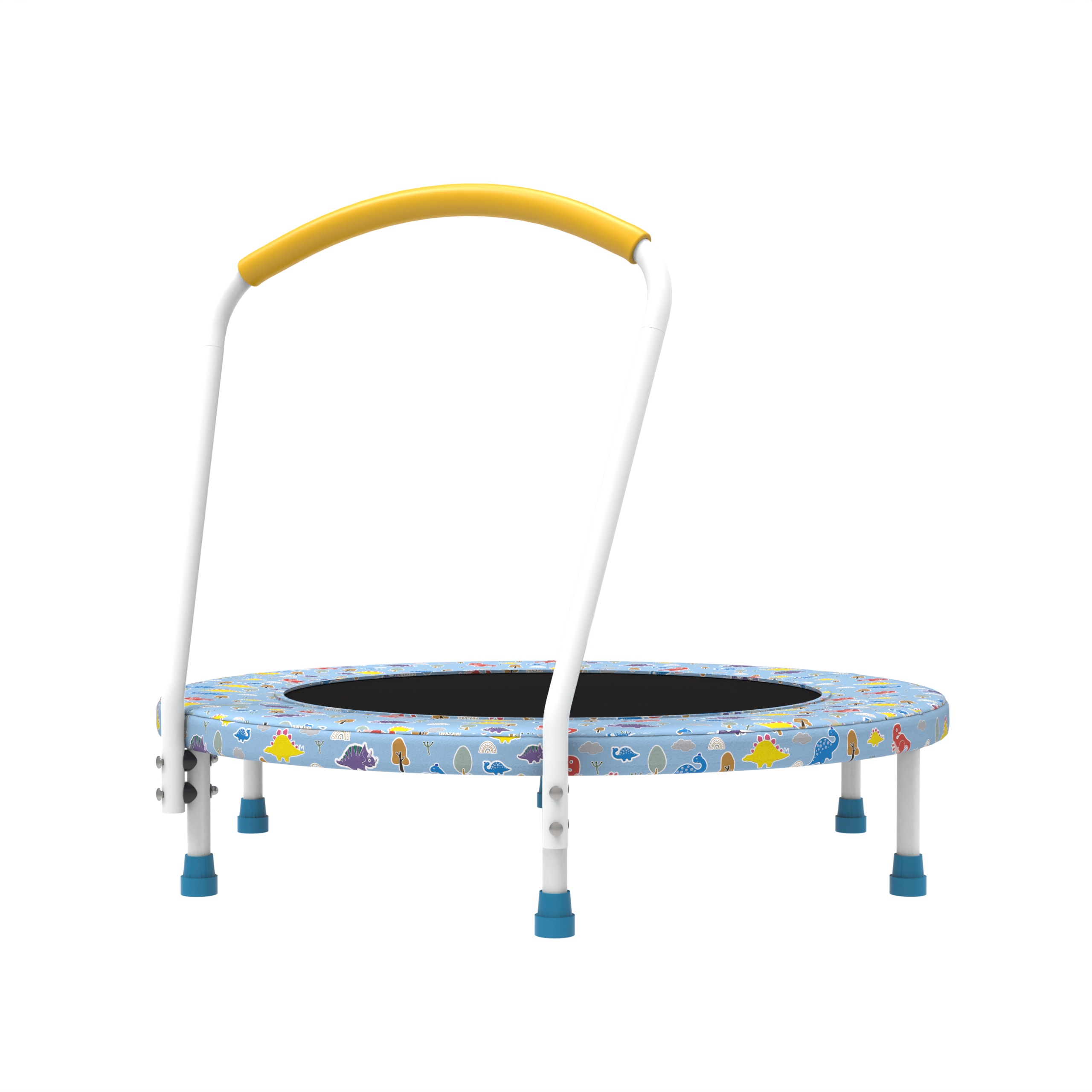 36inch Mini Trampoline for Kids Ages 1-6 Indoor Outdoor Trampoline with Handle Fun for Kids - Image 4
