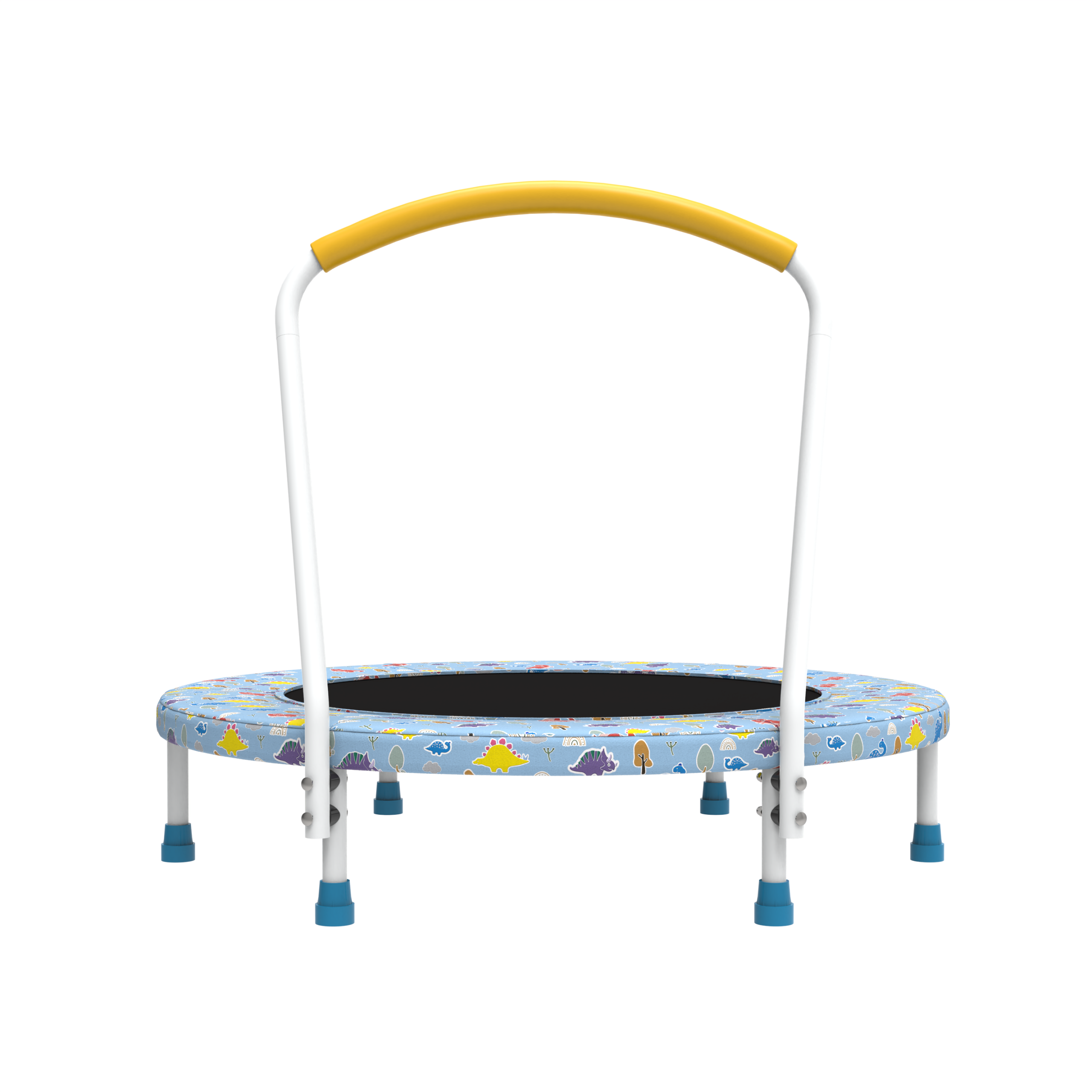 36inch Mini Trampoline for Kids Ages 1-6 Indoor Outdoor Trampoline with Handle Fun for Kids - Image 5