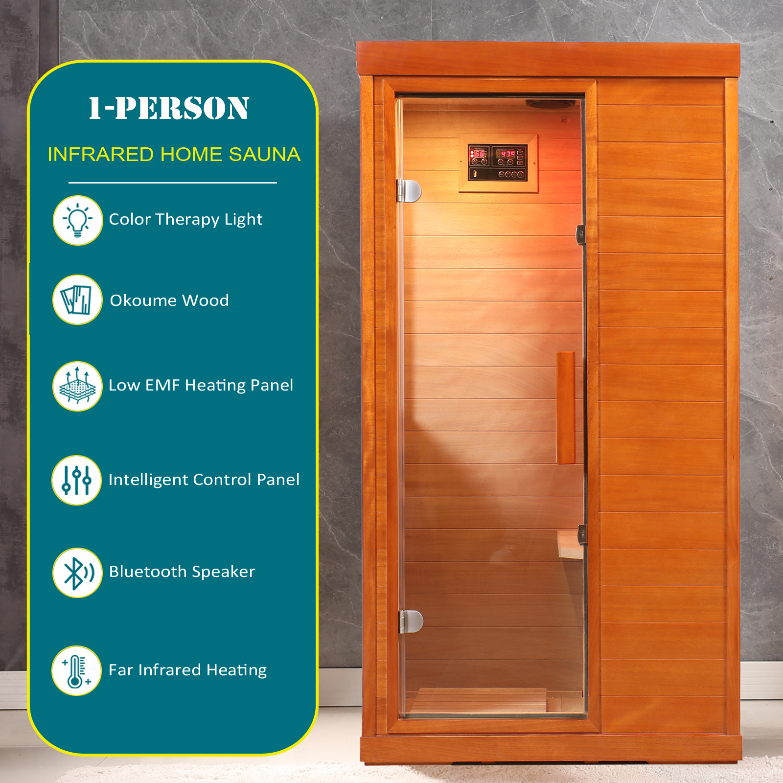 Infrared indoor dry sauna room - Image 2