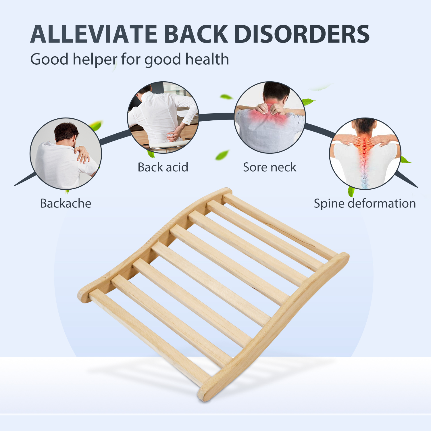 Sauna Backrest,S-Shape Canadian Natural Wood Hemlock Sauna Chair with Back, Non-Toxic Sauna Accessories Bench - Image 6