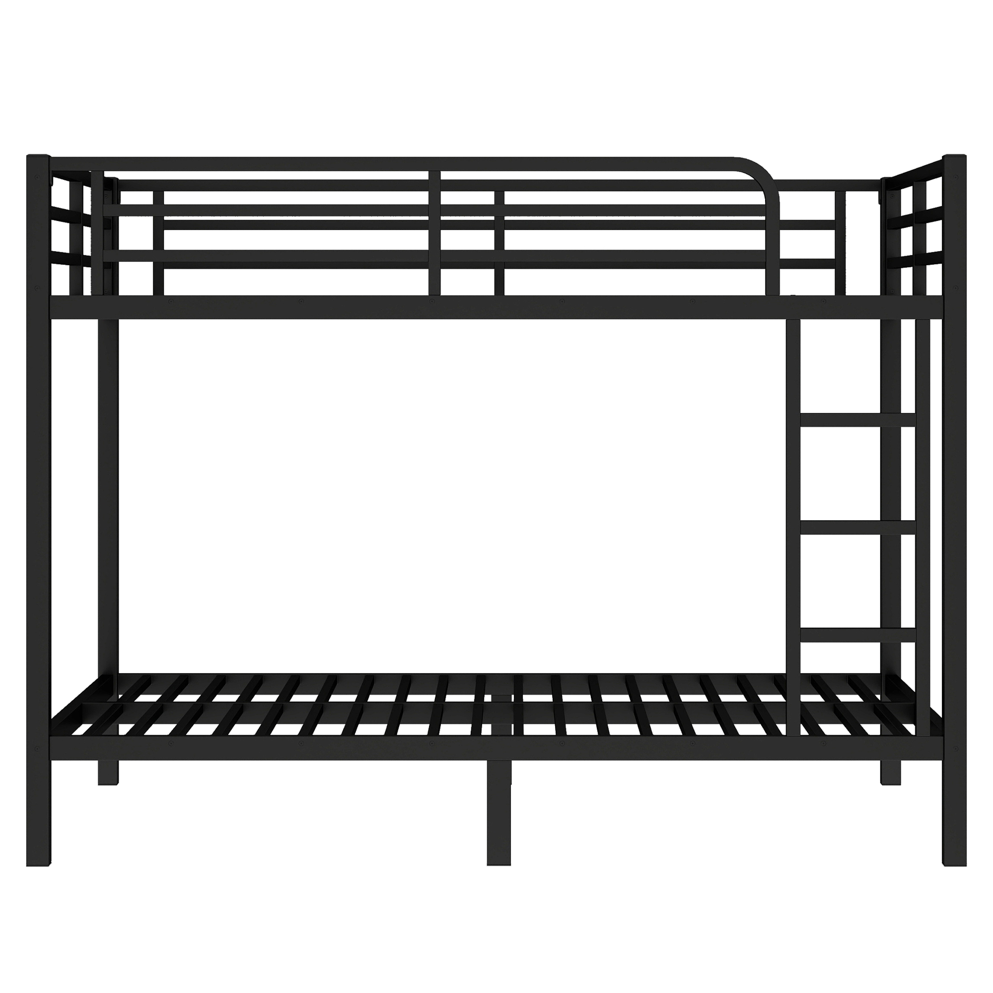 Metal Full XL over Full XL Bunk Bed for Teens and Adults,Space-Saving/Noise Reduced/No Box Spring Needed, Black - Image 4