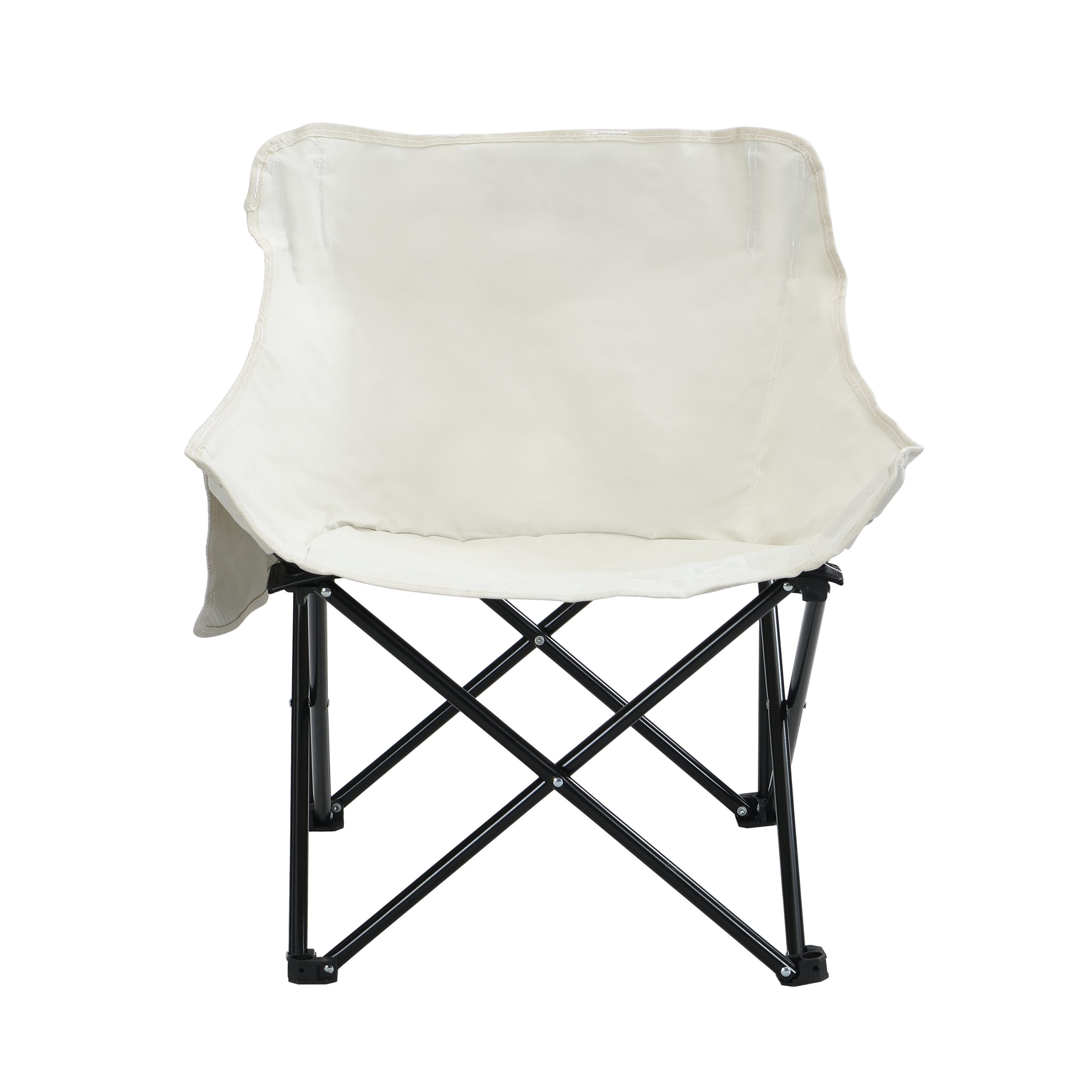 2PCS Outdoor Camping Chairs Folding/Portable, Carry Bag ,Beige - Image 4