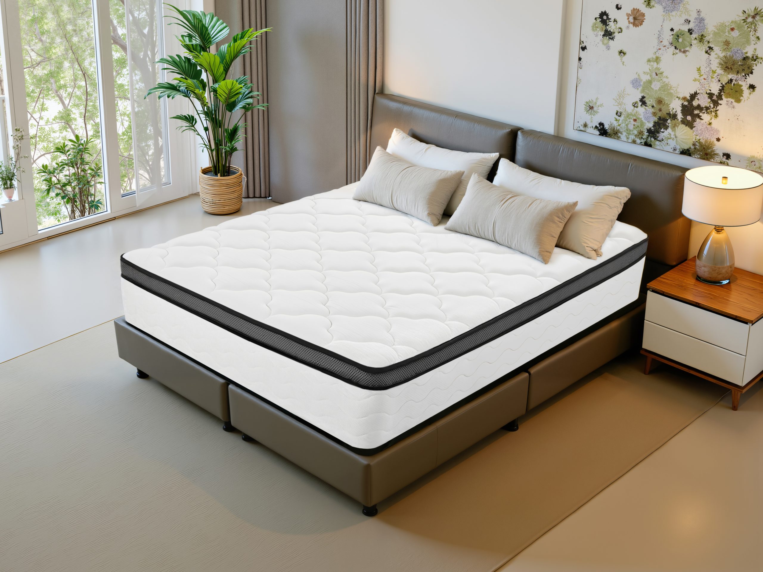Full Mattress, 12 Inch Full Hybrid Mattress in a Box, Individually Wrapped Pocket Coils Innerspring Mattress, Medium Firm, Pressure Relief & Breathable Comfort, CertiPUR-US, OEKO-TEX - Image 2