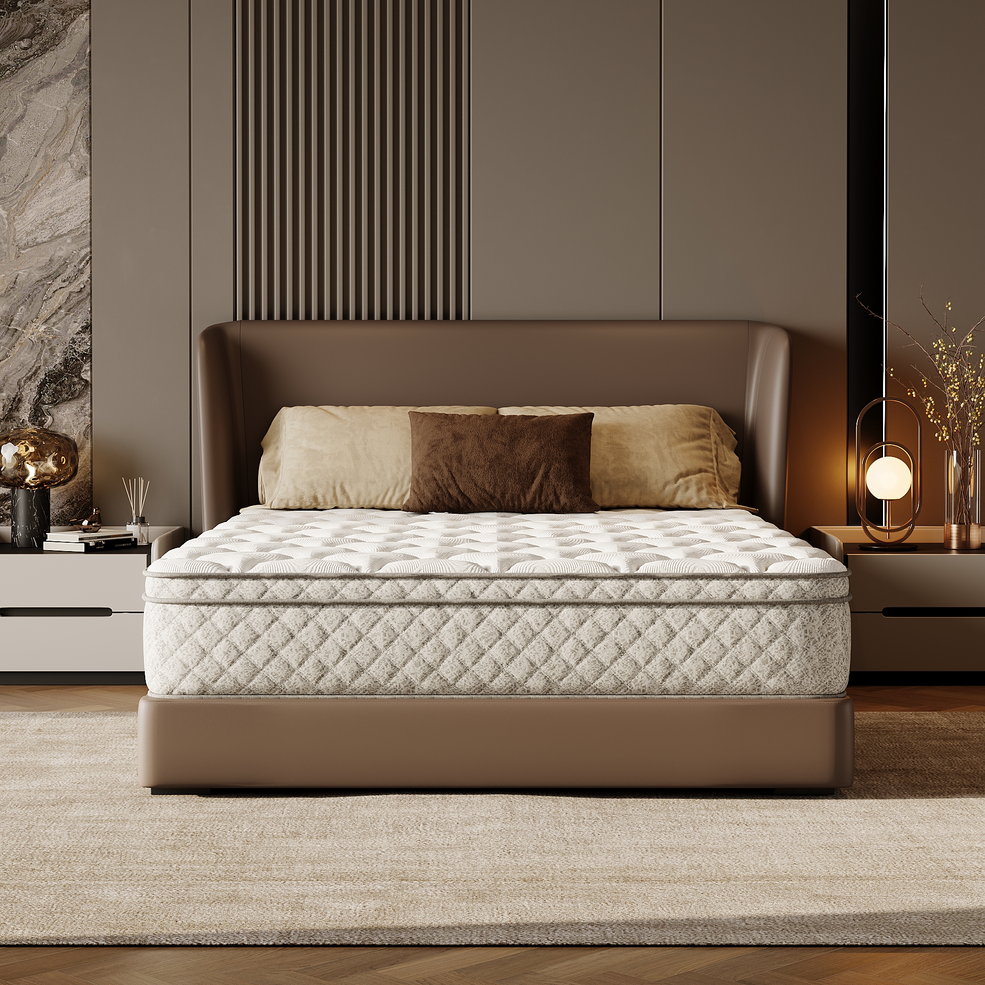 Full Size Mattress,12 Inch Hybrid Full Mattress in a Box with Memory Foam and Pocket Spring for Pressure Relief & Comfort Sleep & Zoned Support, Medium Firm,CertiPUR-US & OEKO-TEX