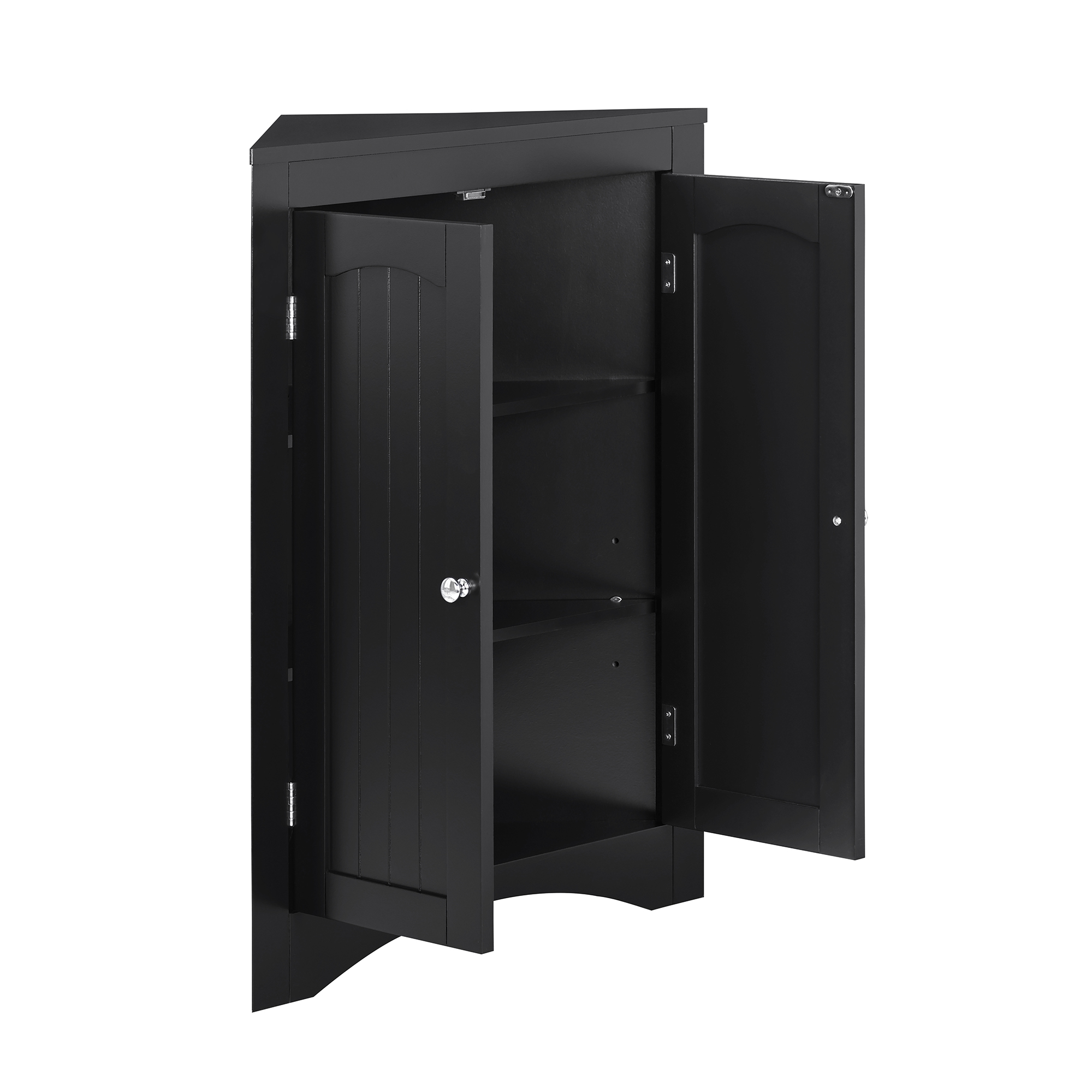 sideboard cabinet,corner cabinet,Bathroom Floor Corner Cabinet with Doors and Shelves, Kitchen, Living Room,Free Standing Storage Cabinet for Bathroom - Image 6