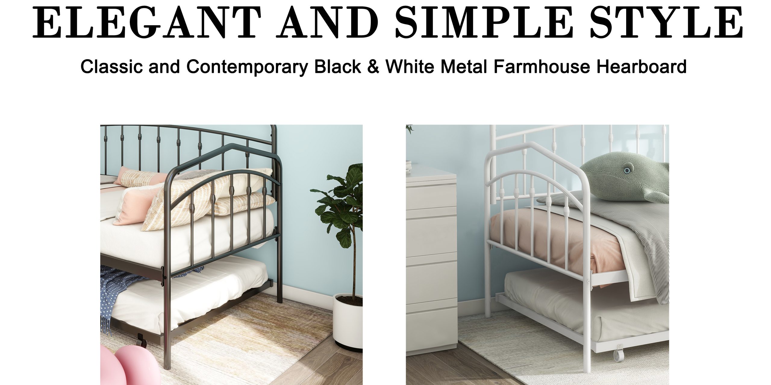 Fox twin daybed with twin trundle, Black - Image 6