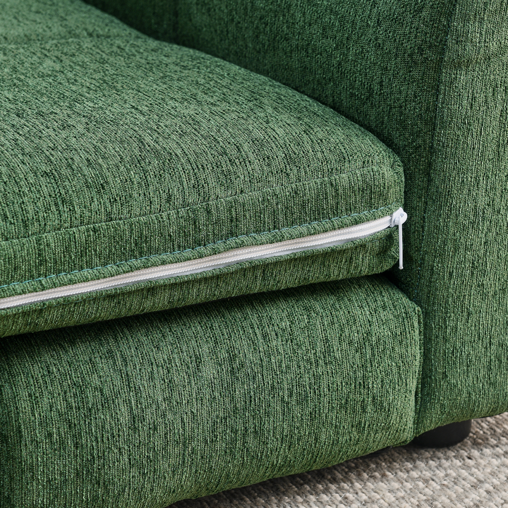 Soft and comfortable pet bed for big and oversized dogs, durable elevated dog sofa bed, comfortable dog sofa, modern and fashionable linen fabric dog sofa-OLIVE GREEN - Image 6