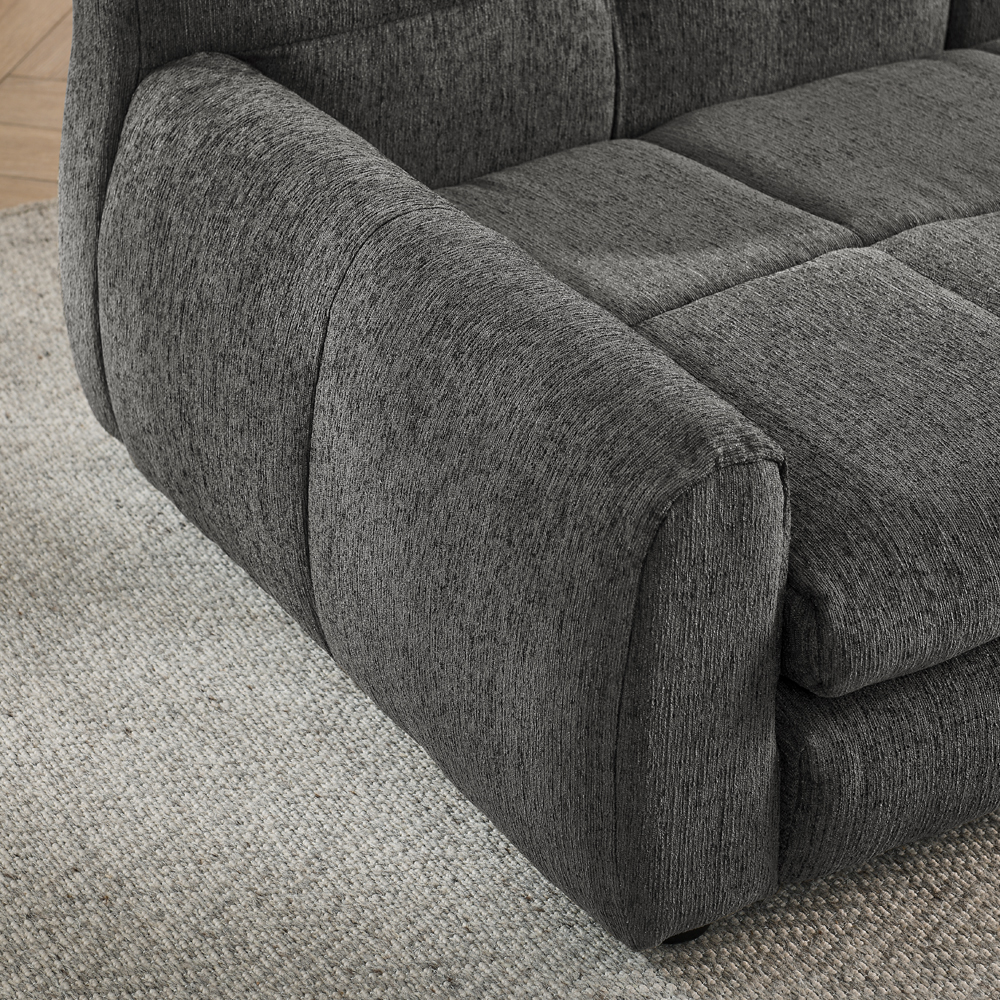 Soft and comfortable pet bed for big and oversized dogs, durable elevated dog sofa bed, comfortable dog sofa, modern and fashionable linen fabric dog sofa-DARK GREY - Image 3