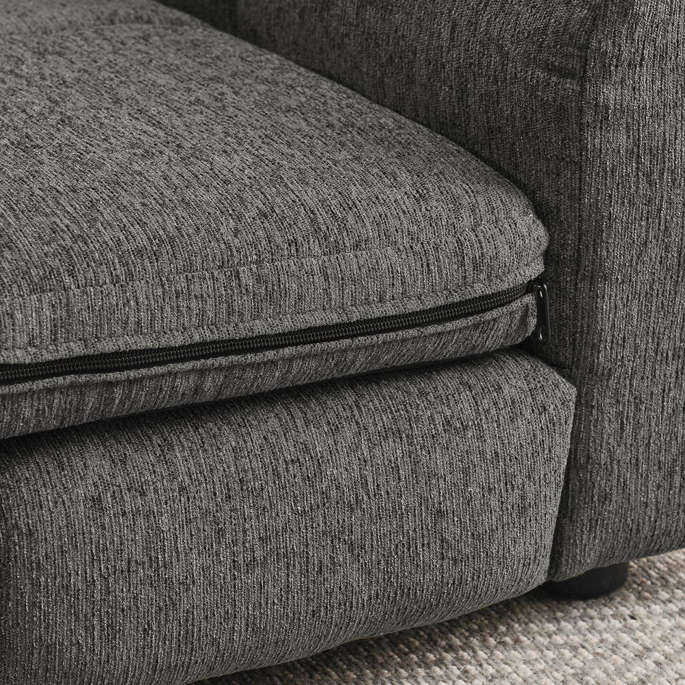 Soft and comfortable pet bed for big and oversized dogs, durable elevated dog sofa bed, comfortable dog sofa, modern and fashionable linen fabric dog sofa-DARK GREY - Image 6