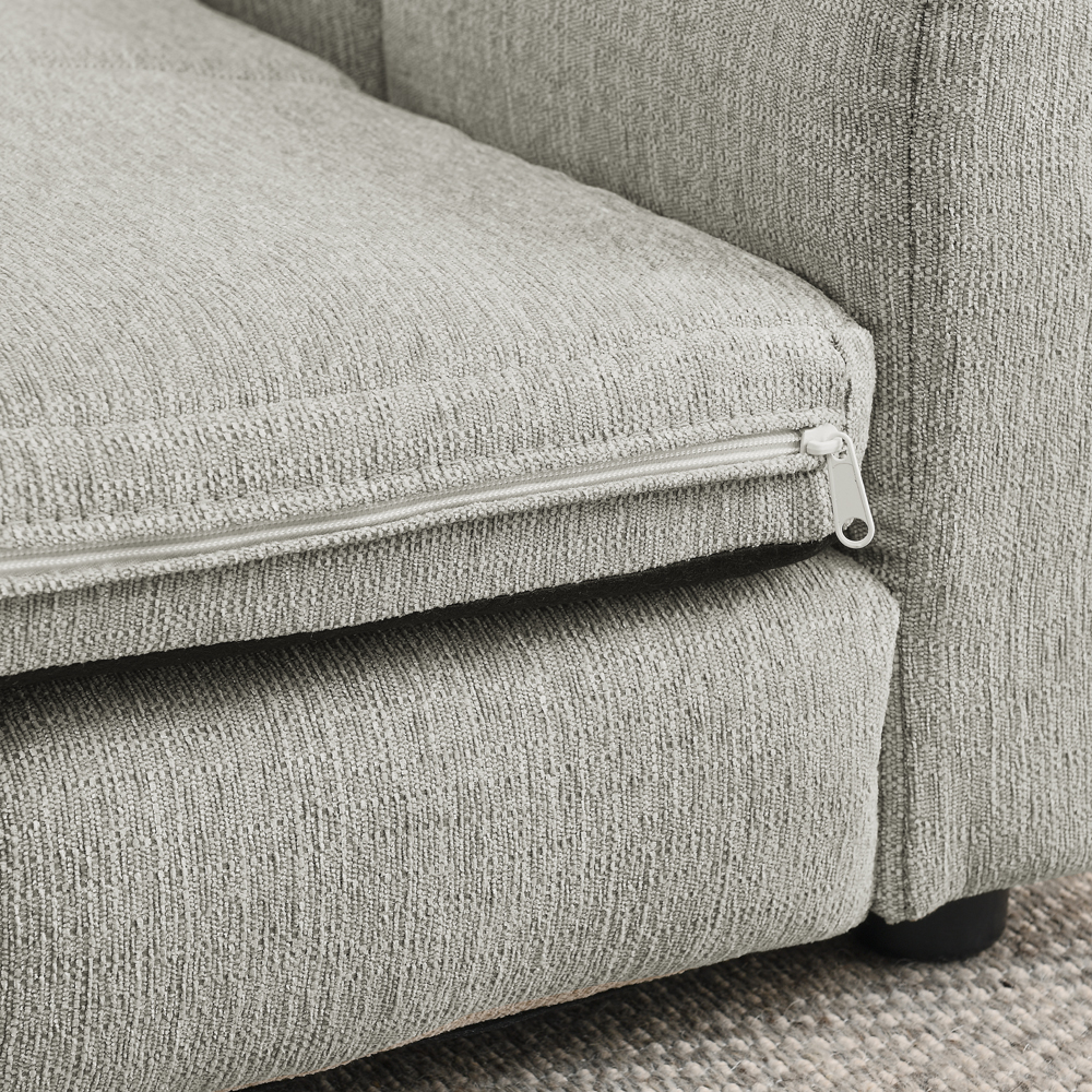 Soft and comfortable pet bed for big and oversized dogs, durable elevated dog sofa bed, comfortable dog sofa, modern and fashionable linen fabric dog sofa-Beige - Image 5