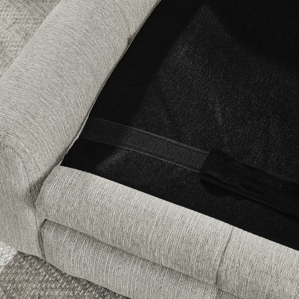 Soft and comfortable pet bed for big and oversized dogs, durable elevated dog sofa bed, comfortable dog sofa, modern and fashionable linen fabric dog sofa-Beige - Image 6