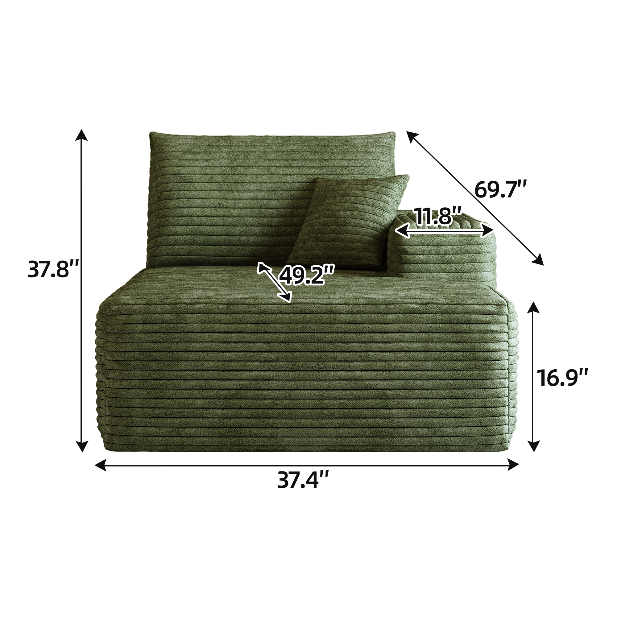 Y119-L-SLEEPER-GREEN left sleeper green - Image 3
