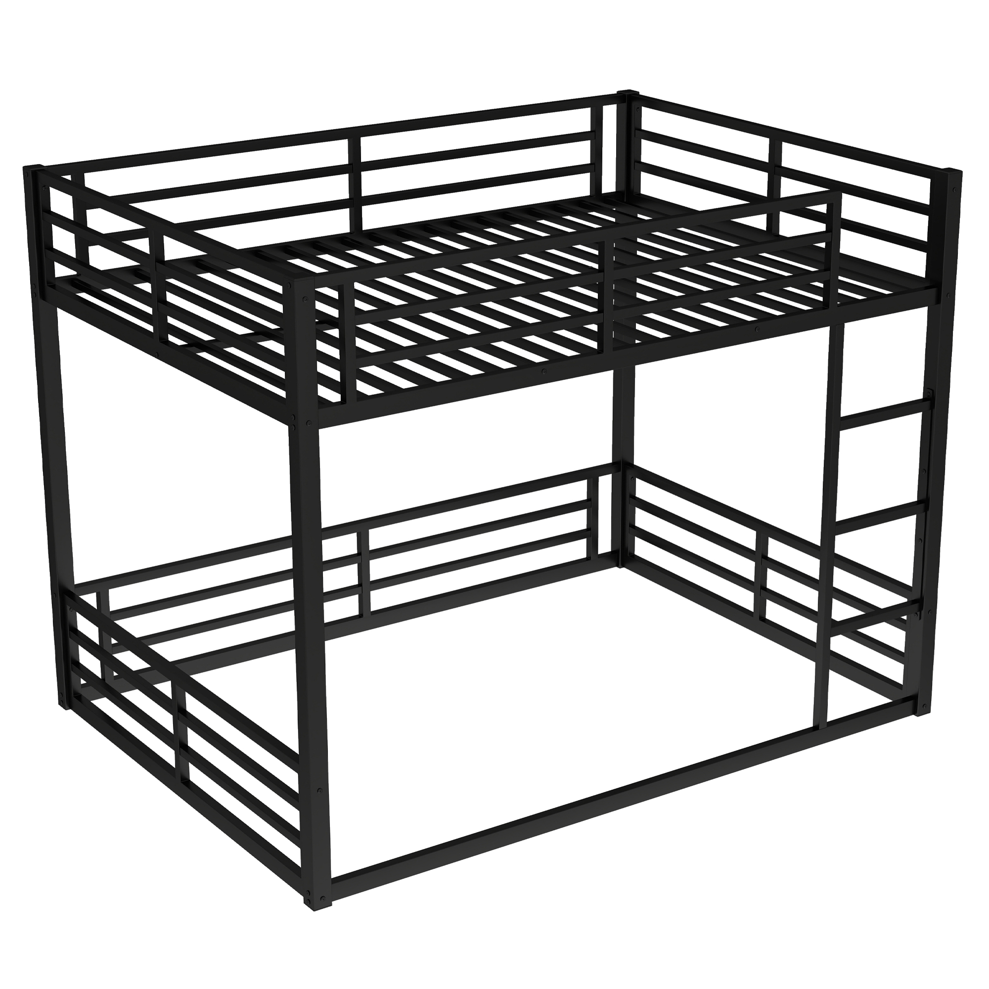 Metal Queen over Queen Bunk Bed for Teens and Adults,Space-Saving/Noise Reduced/No Box Spring Needed,Black - Image 5