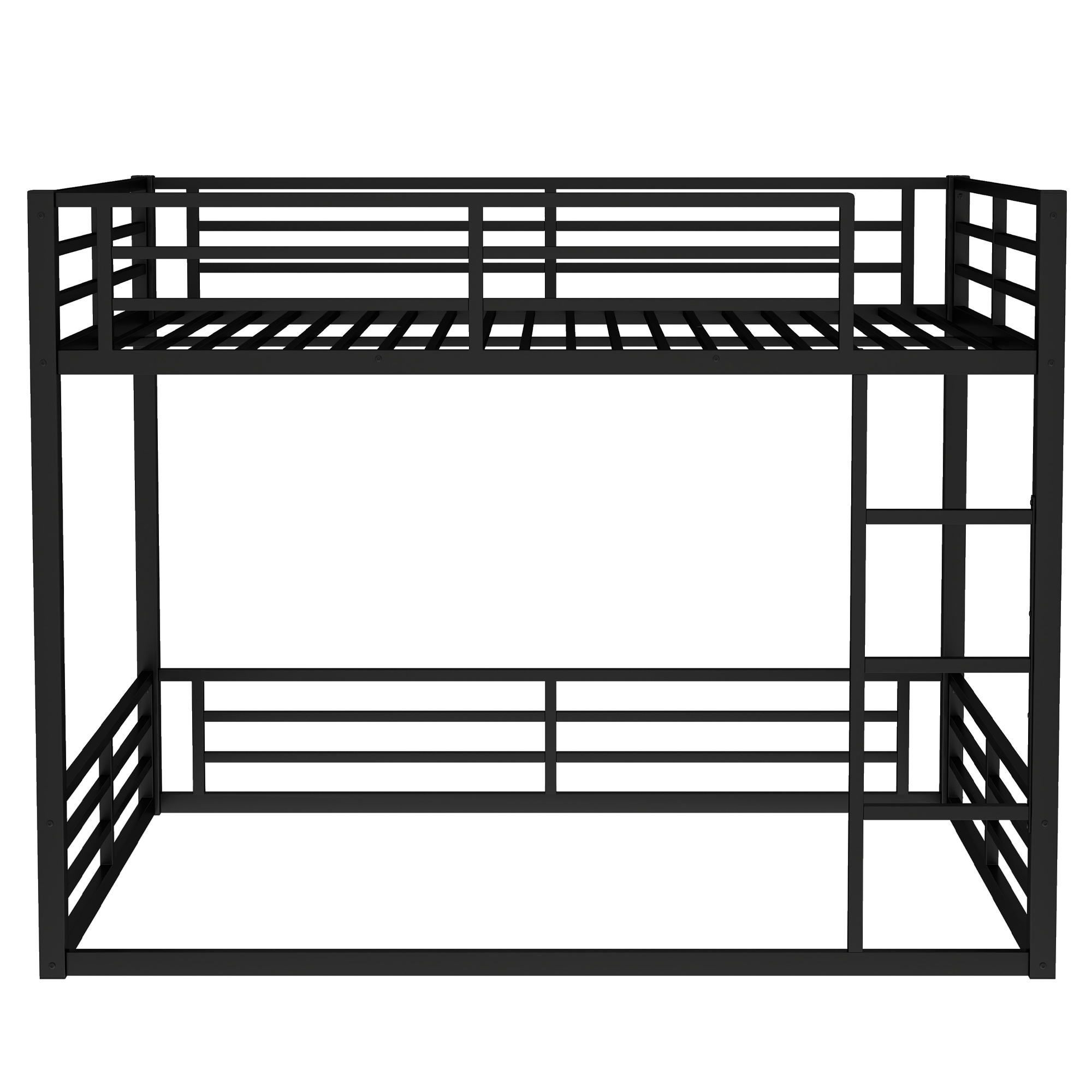 Metal Queen over Queen Bunk Bed for Teens and Adults,Space-Saving/Noise Reduced/No Box Spring Needed,Black - Image 6