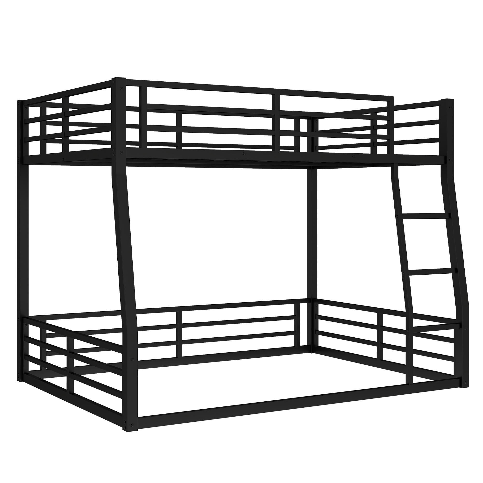Metal Full XL over Queen Bunk Bed for Teens and Adults,Space-Saving/Noise Reduced/No Box Spring Needed,Black - Image 5