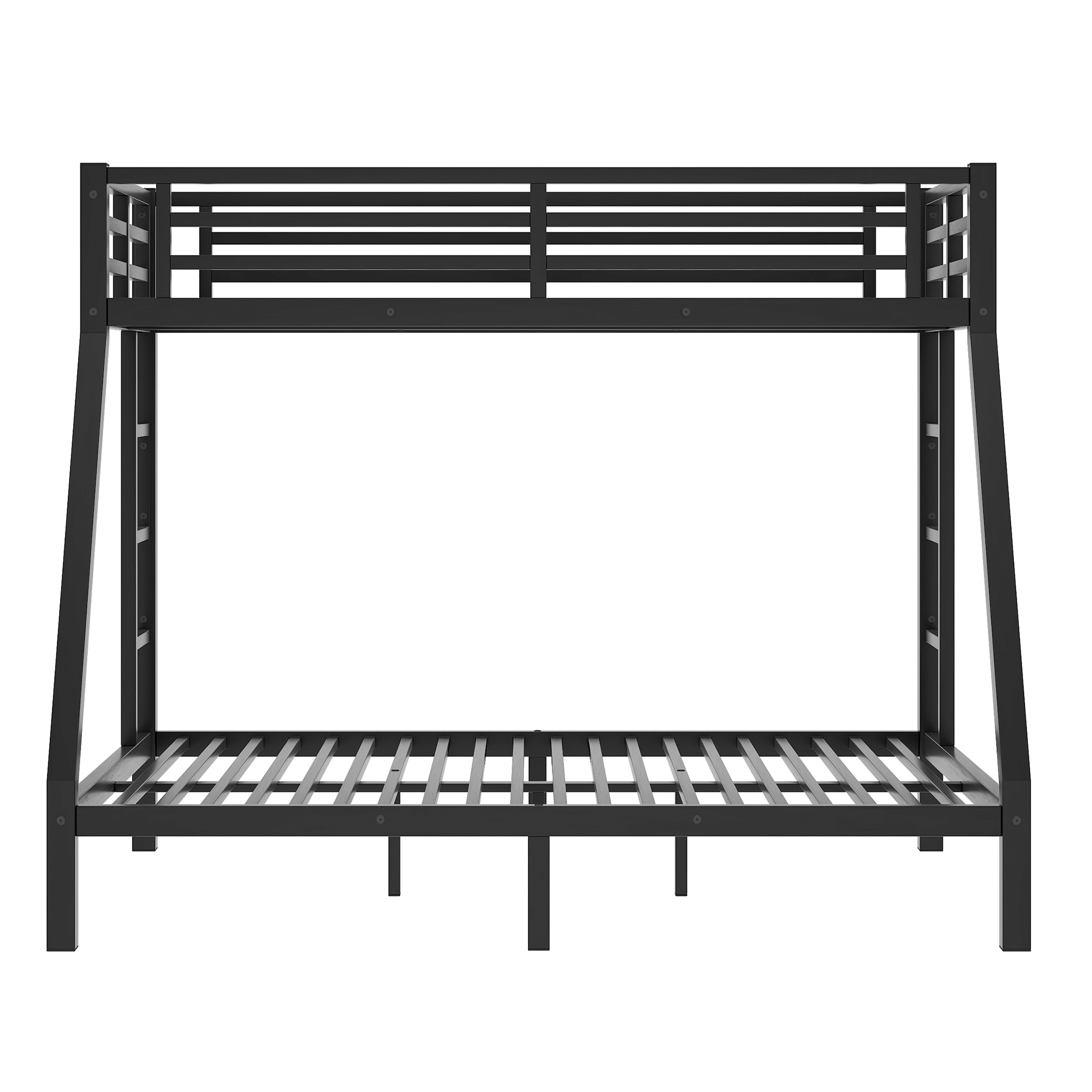 Metal Twin XL over Queen Bunk Bed for Teens and Adults,Space-Saving/Noise Reduced/No Box Spring Needed,Black - Image 6